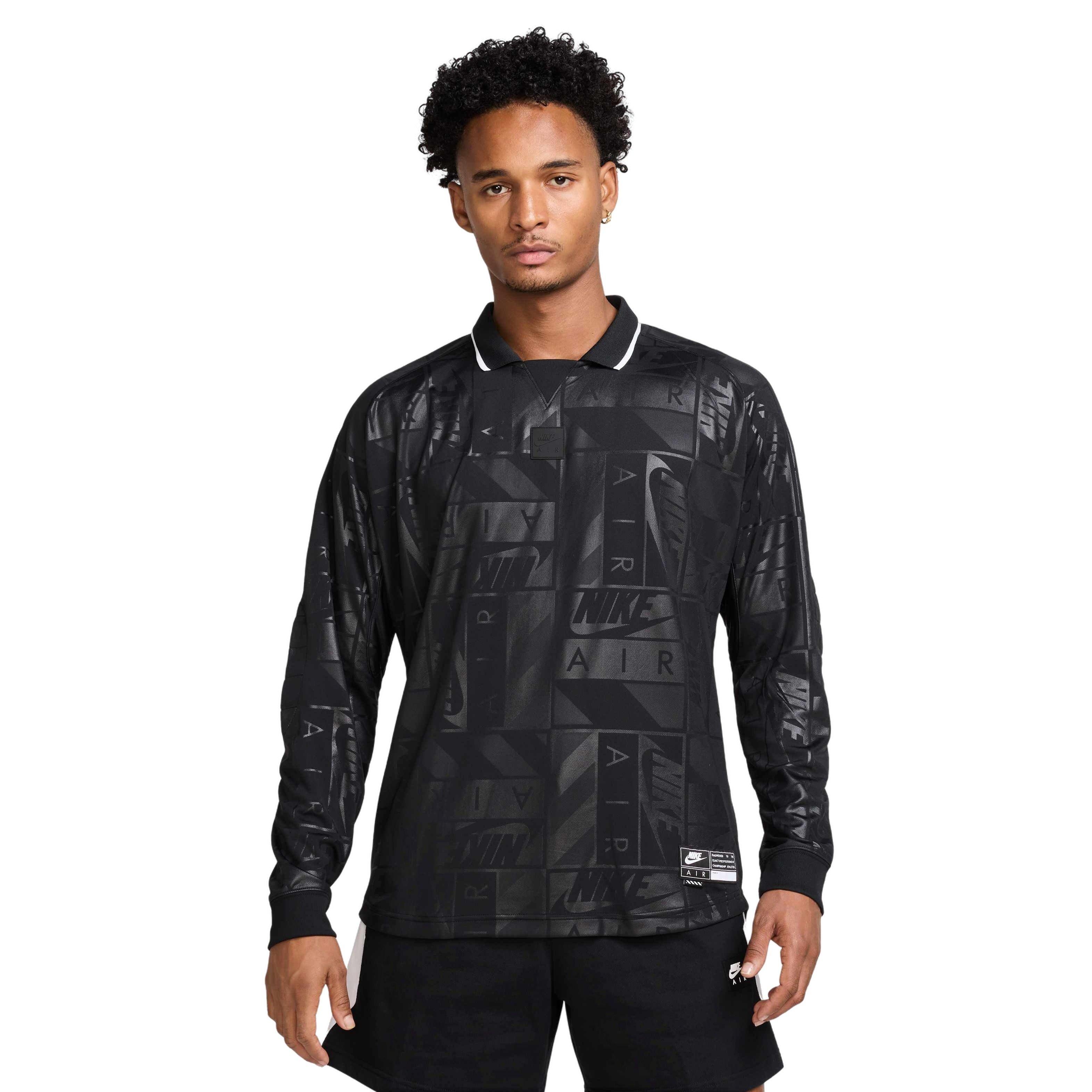 Nike Air Men's Long Sleeve Jersey - BLACK Thumbnail View 1