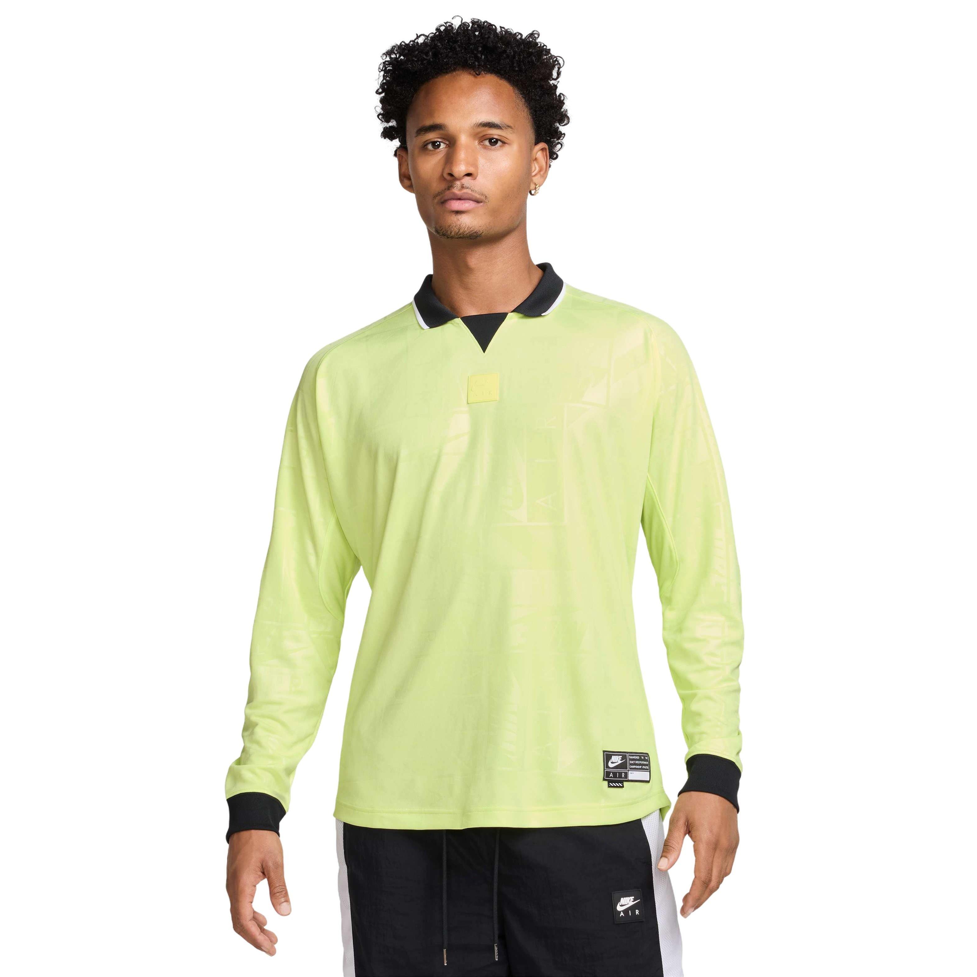 Nike Air Men's Long Sleeve Jersey - YELLOW Thumbnail View 1
