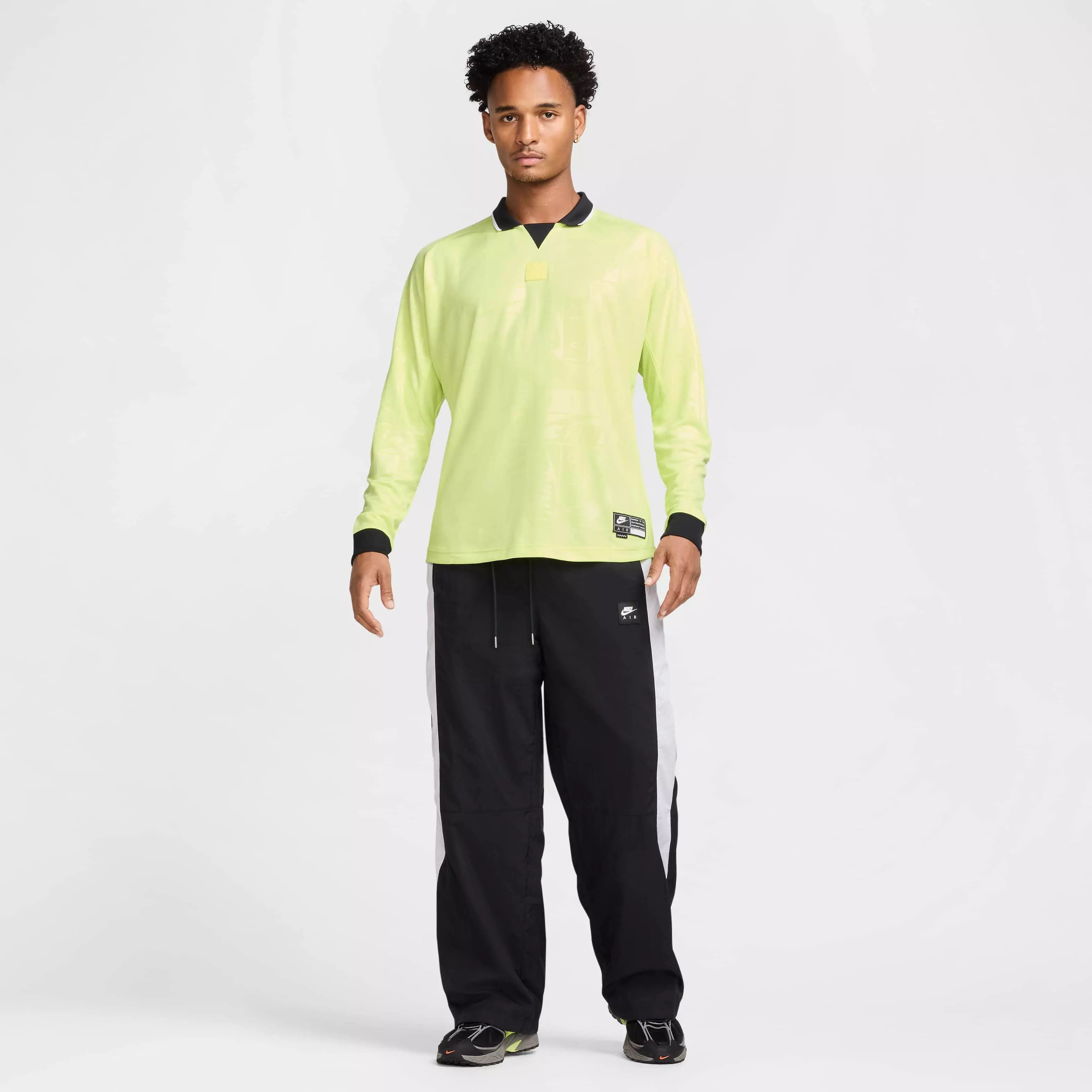 Nike Air Men's Long Sleeve Jersey - YELLOW