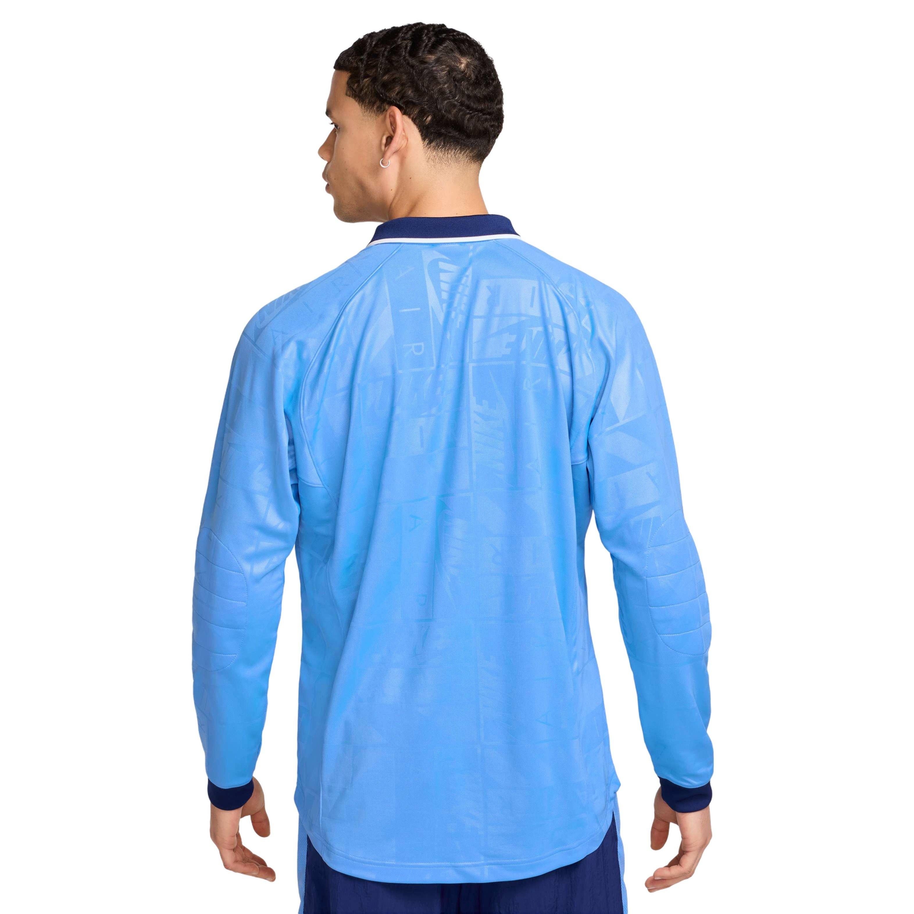 Nike Air Men's Long Sleeve Jersey - BLUE Thumbnail View 2