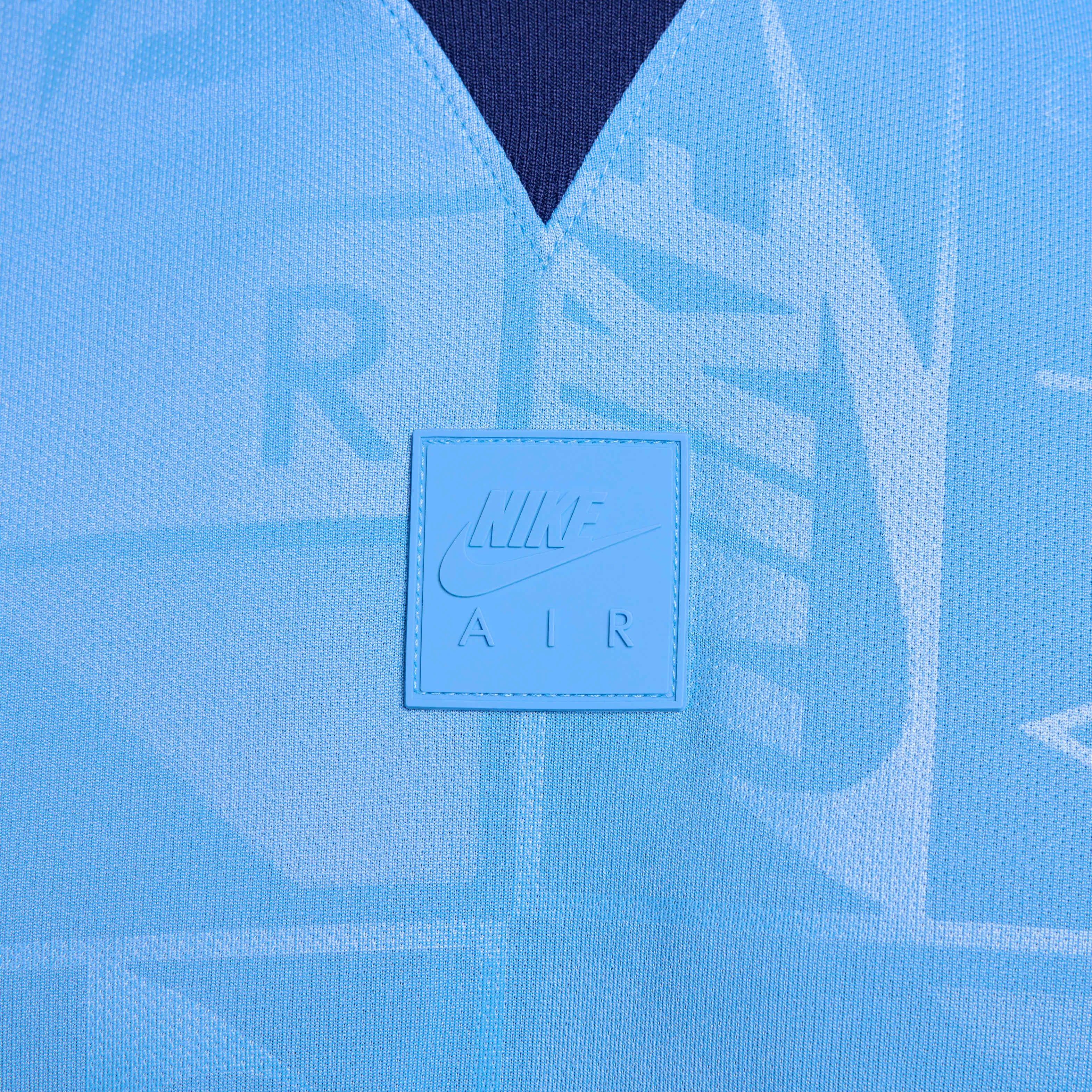 Nike Air Men's Long Sleeve Jersey - BLUE Thumbnail View 4