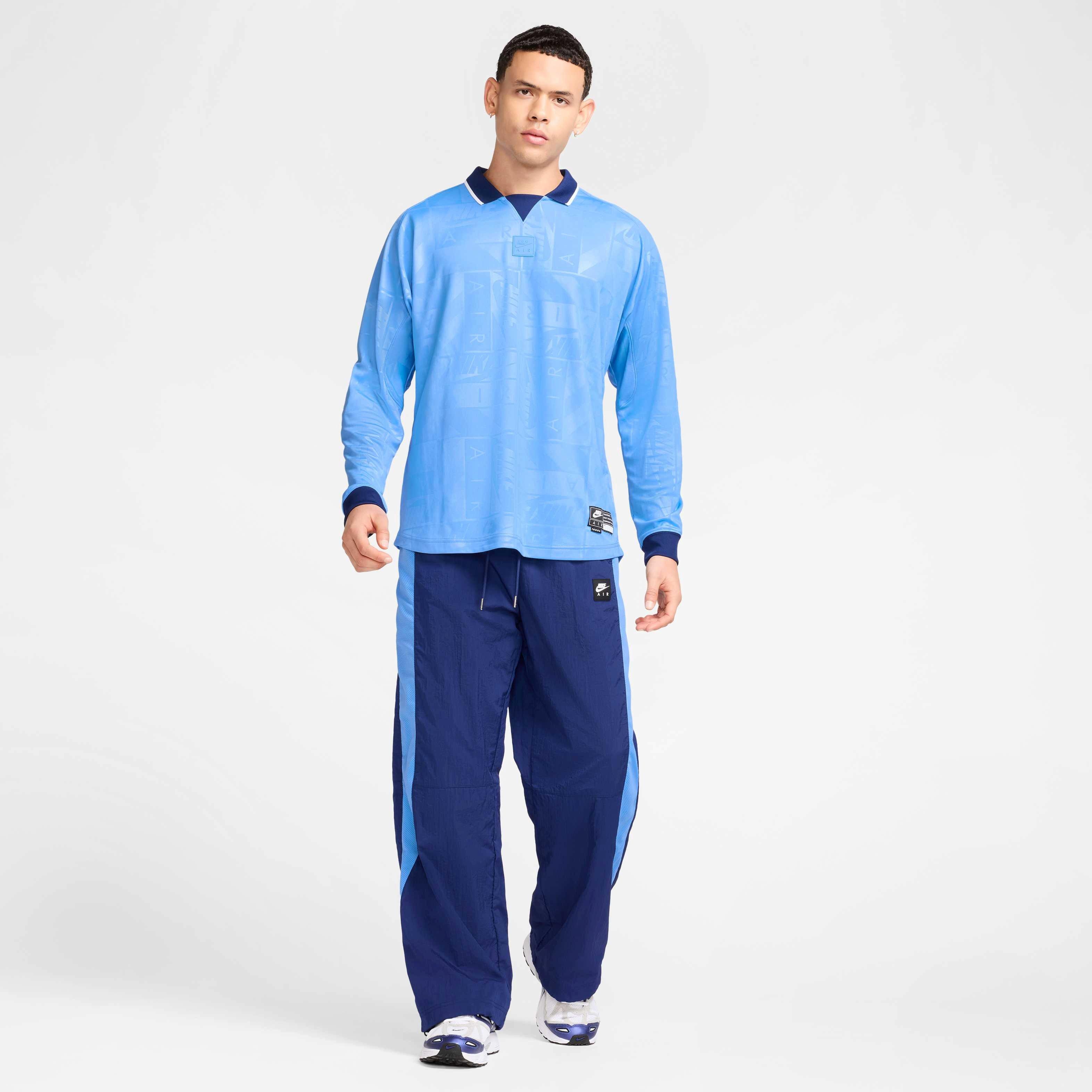 Nike Air Men's Long Sleeve Jersey - BLUE Thumbnail View 7