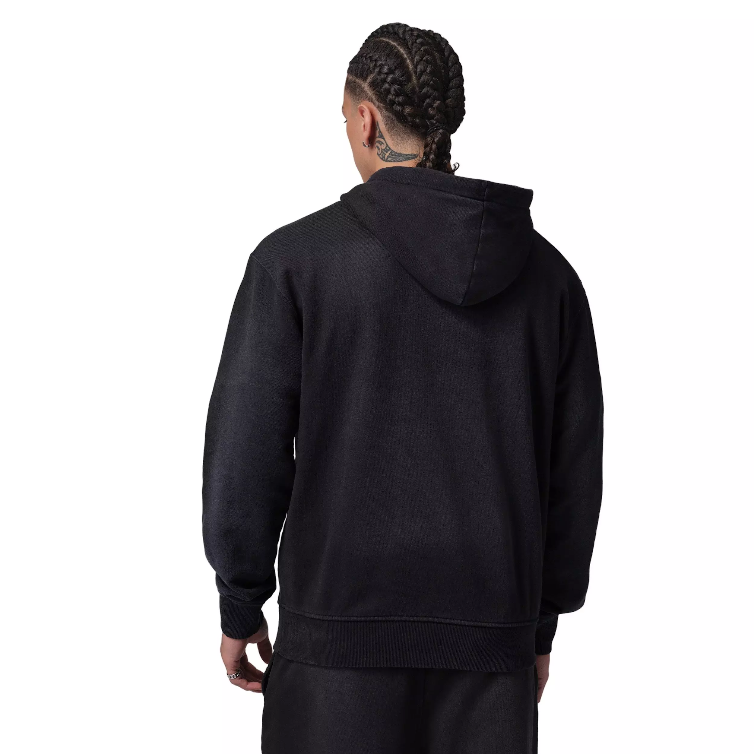 Jordan Men's Flight Fleece Pullover Hoodie - Black - BLACK