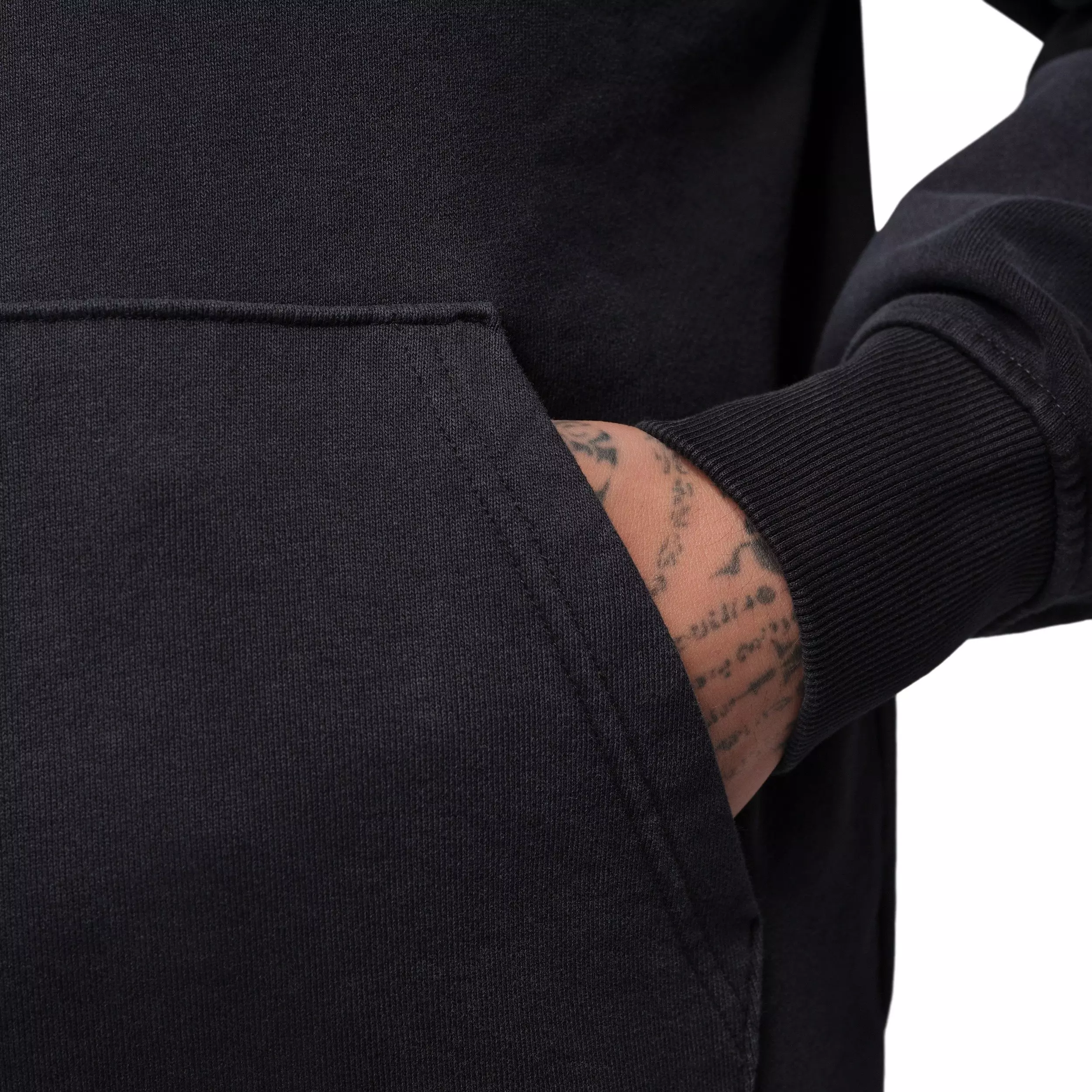 Jordan Men's Flight Fleece Pullover Hoodie - Black - BLACK