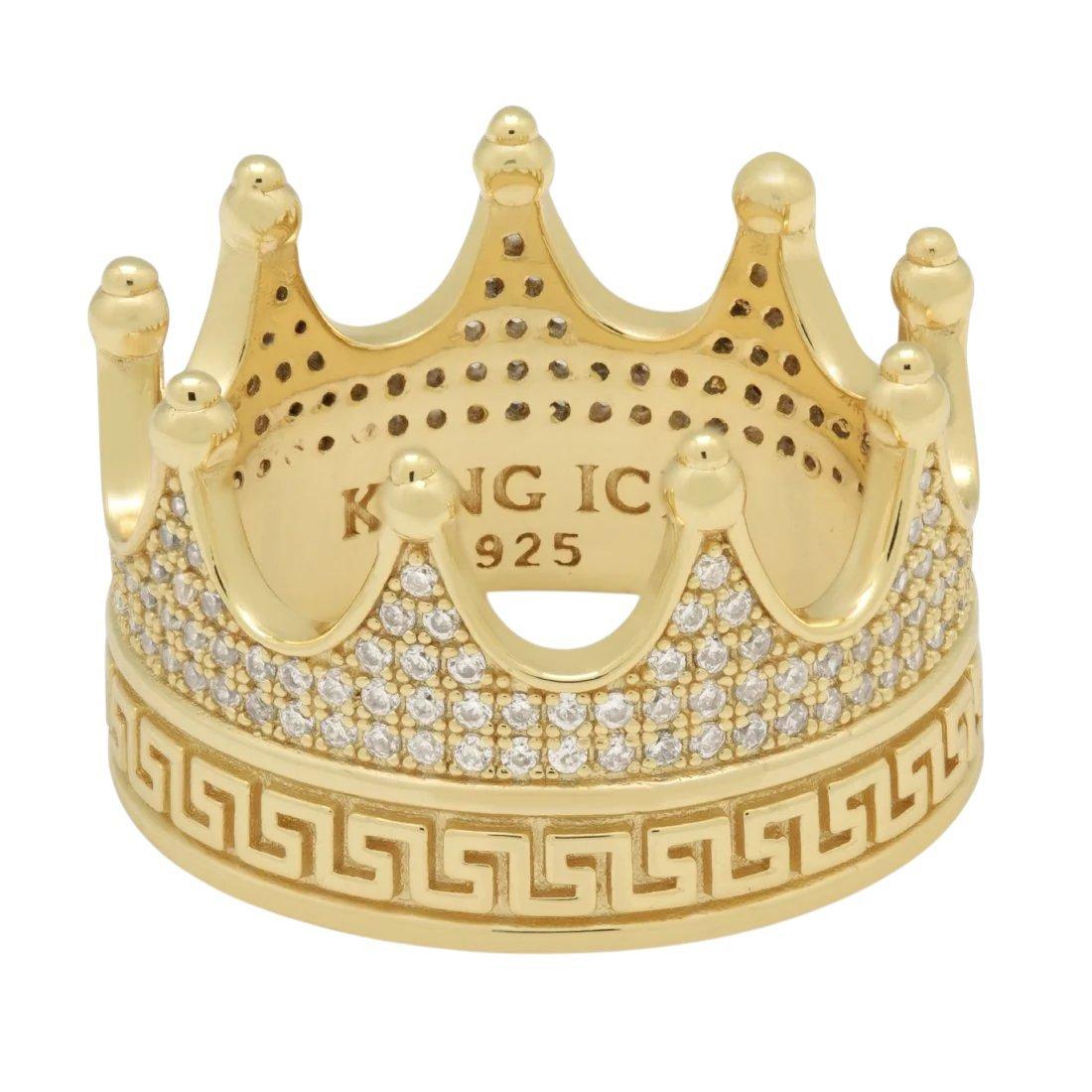 King Ice Crown Ring - Gold - GOLD
