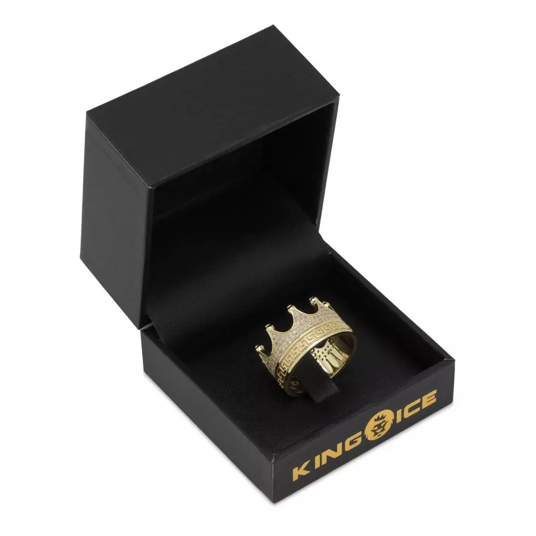 King Ice Crown Ring - Gold - GOLD