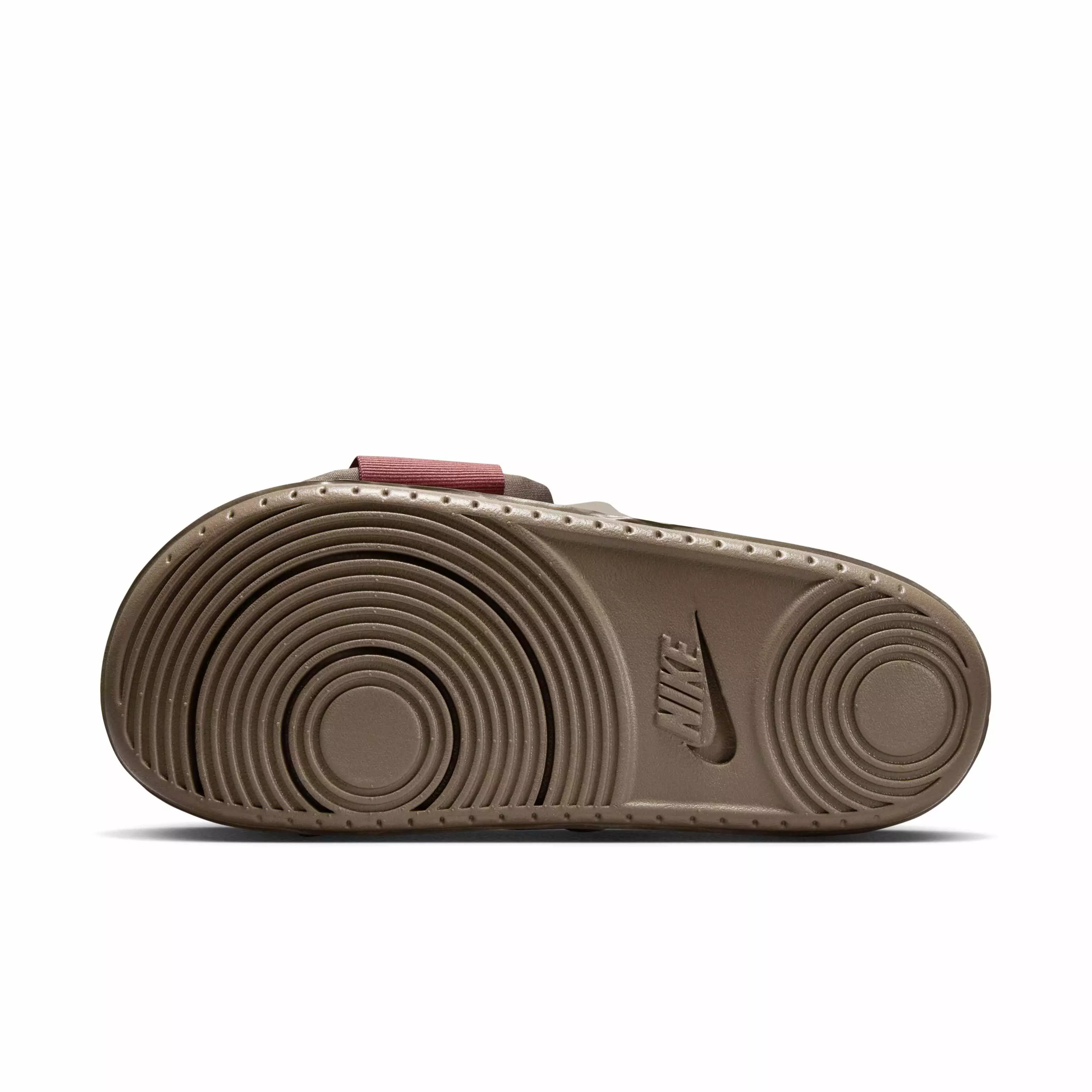 Nike Offcourt Adjust "Ironstone/Red Sepia/Coconut Milk" Men's Slide - BROWN/RED/WHITE
