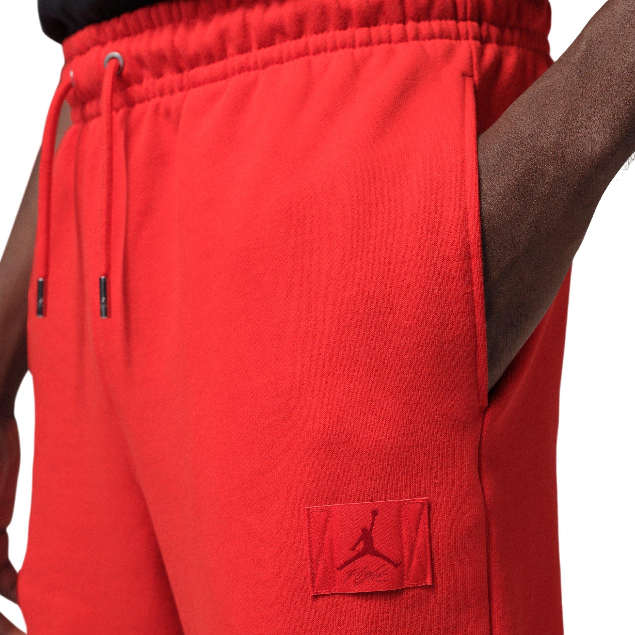 Jordan Men's Flight Fleece Sweatpants - RED Thumbnail View 3