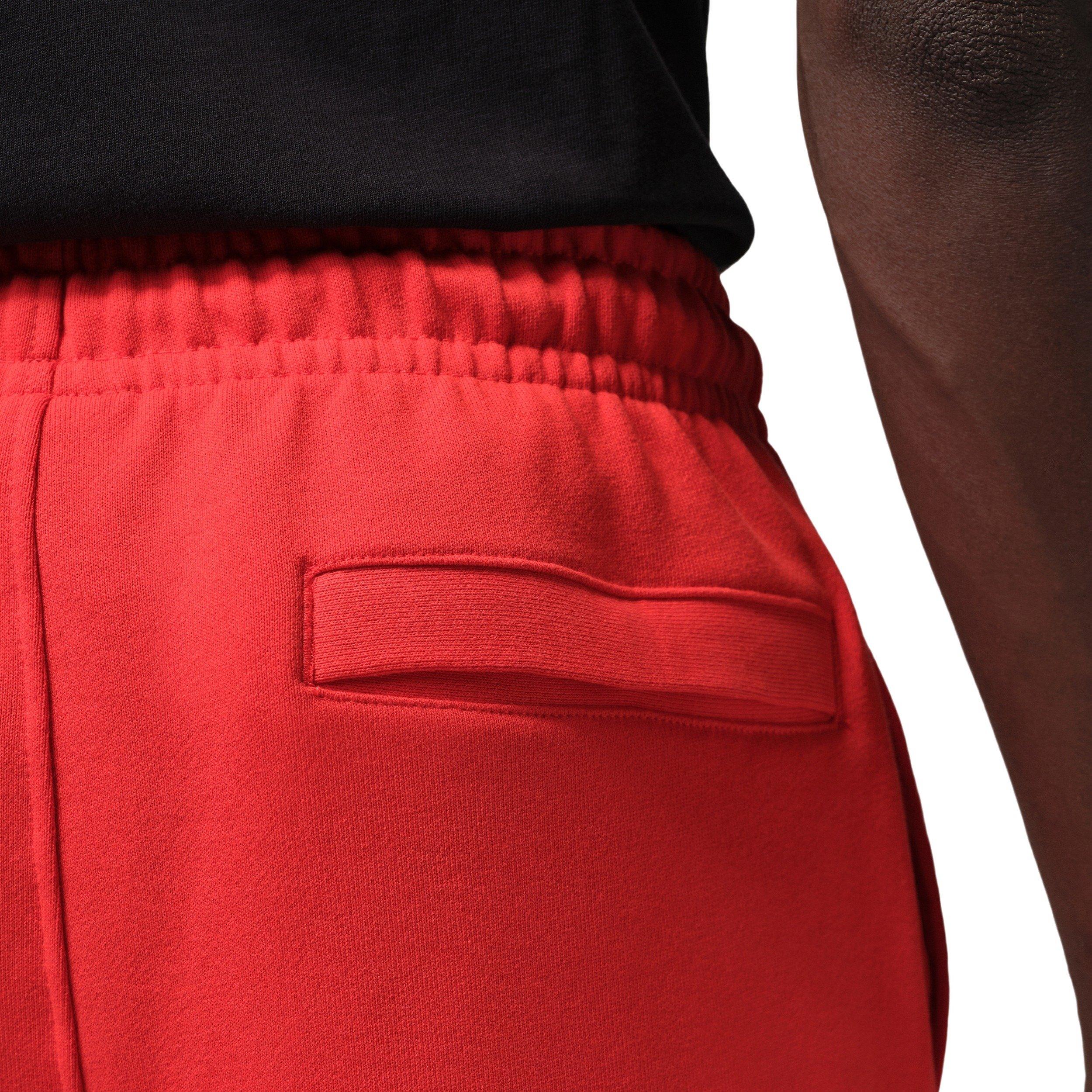 Jordan Men's Flight Fleece Sweatpants - RED Thumbnail View 4