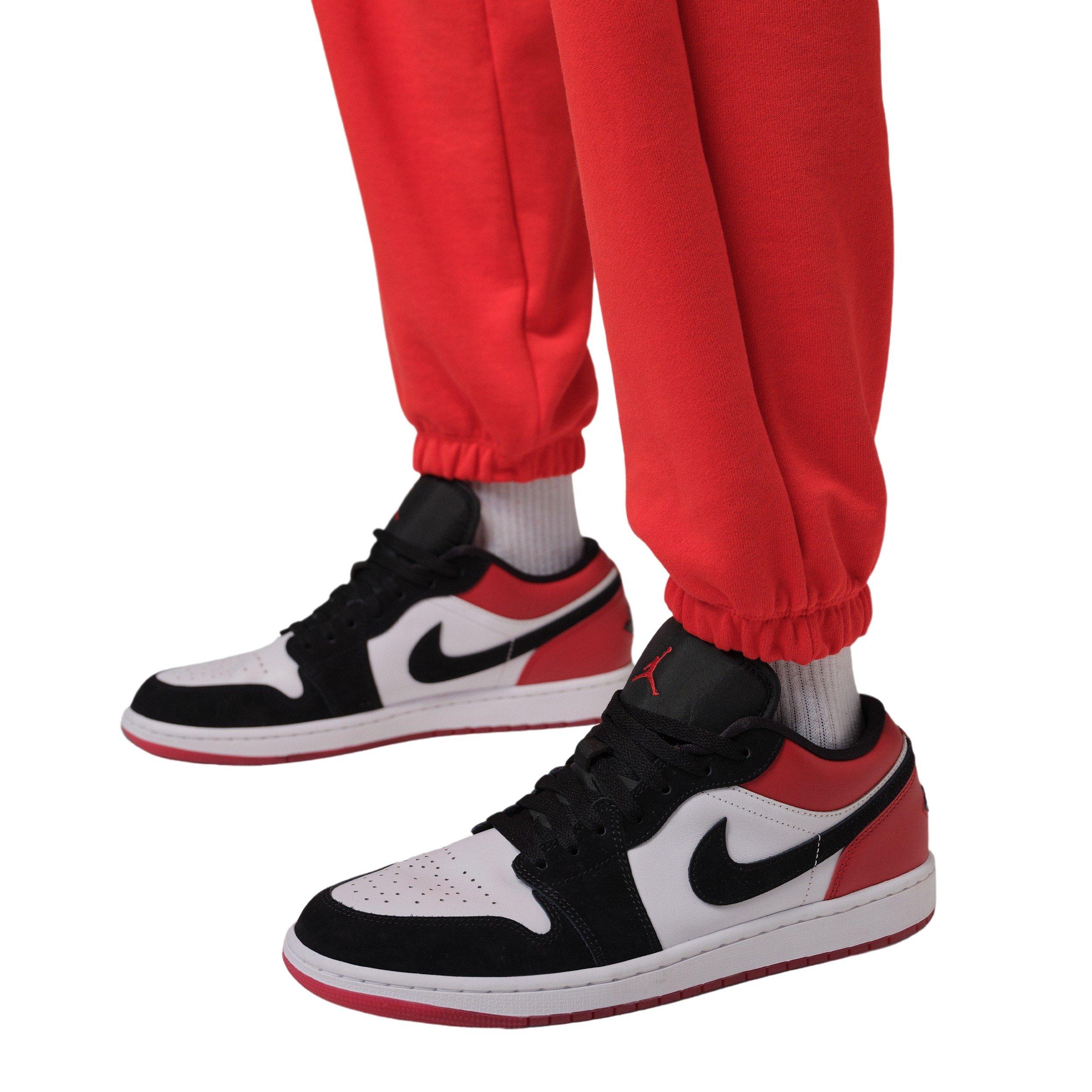 Jordan Men's Flight Fleece Sweatpants - RED Thumbnail View 5
