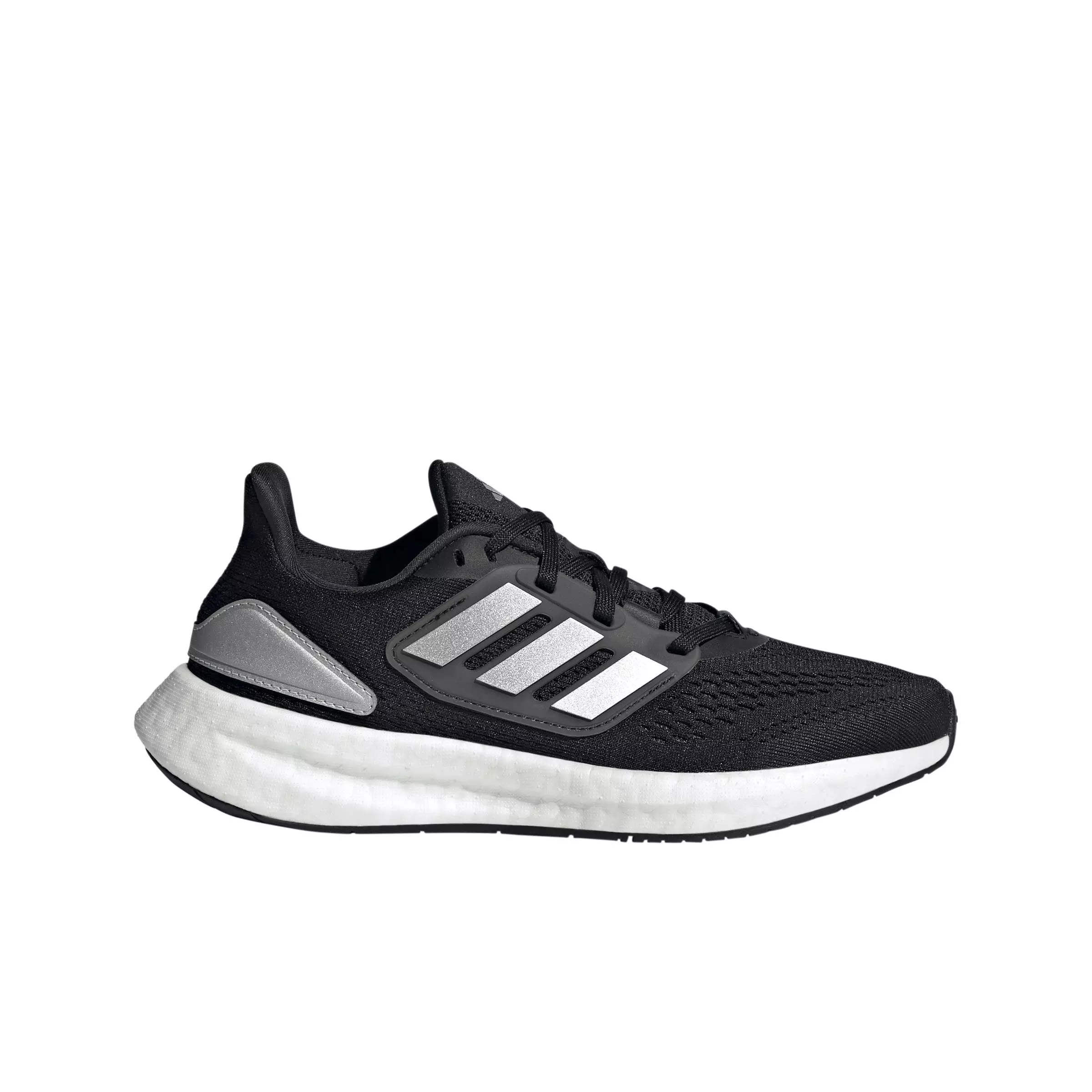 adidas Pureboost 22 Primeknit "Core Black/Silver Metallic/Carbon" Grade School Boys' Running Shoe - BLACK/SILVER/CARBON
