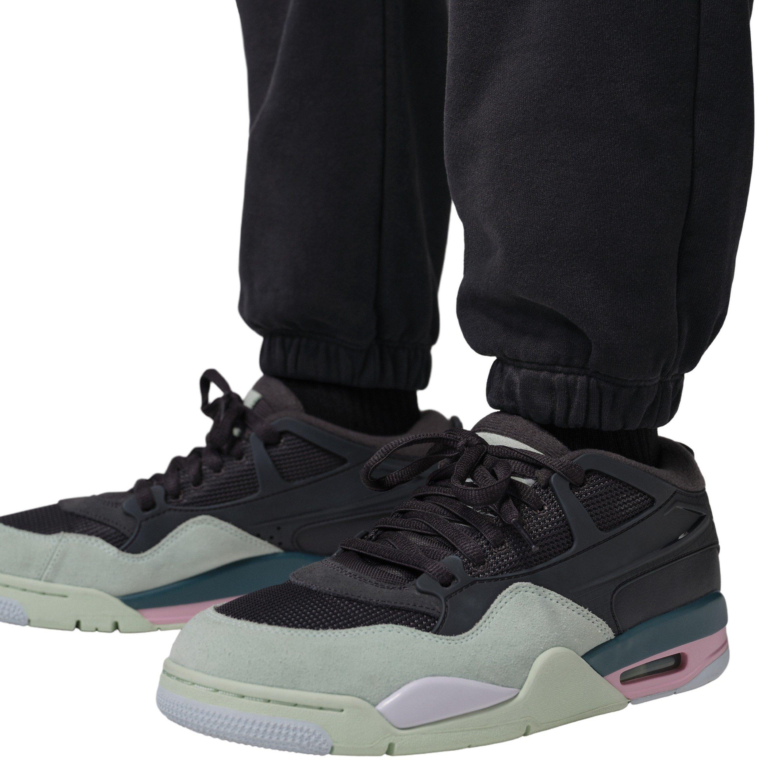 Jordan Men's Flight Fleece Sweatpants - Black - BLACK Thumbnail View 4