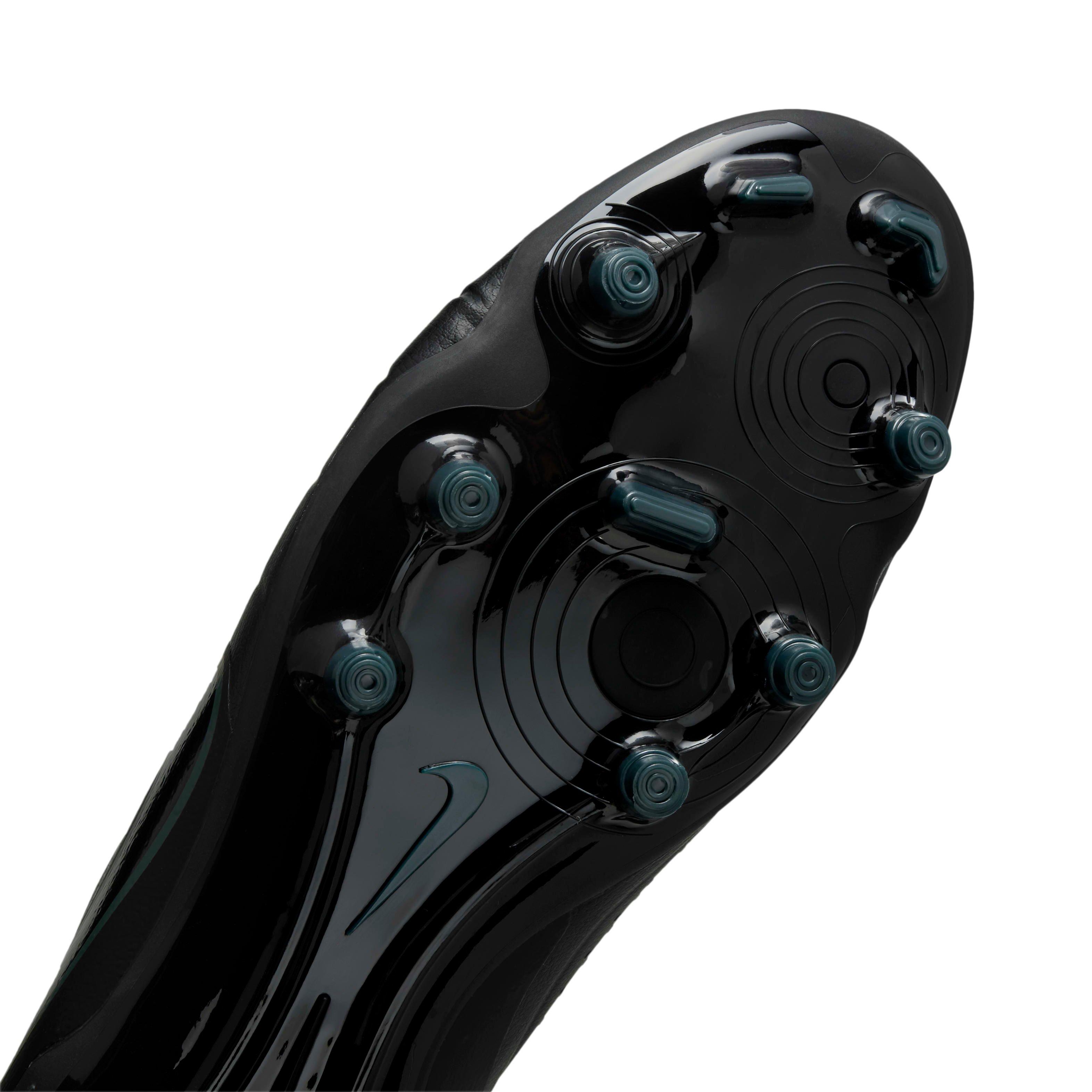 Nike Tiempo Legend 10 Academy MG "Black/Deep Jungle/Black" Men's Soccer Cleat - BLACK/JUNGLE/BLACK Thumbnail View 7