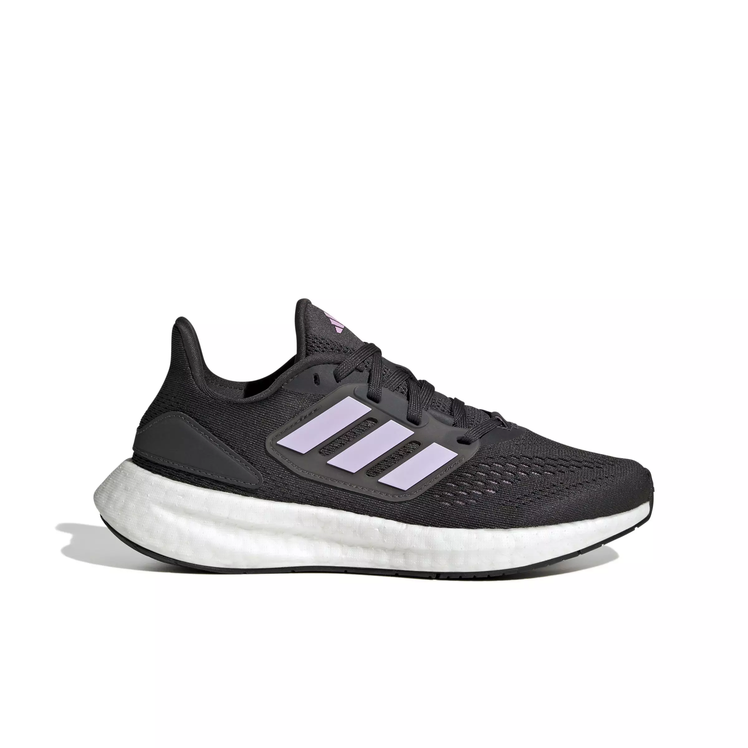 adidas Pureboost 22 Primeknit"Carbon/Bliss Lilac/Ftwr White" Grade School Girls' Running Shoe - CARBON/LILAC/WHITE