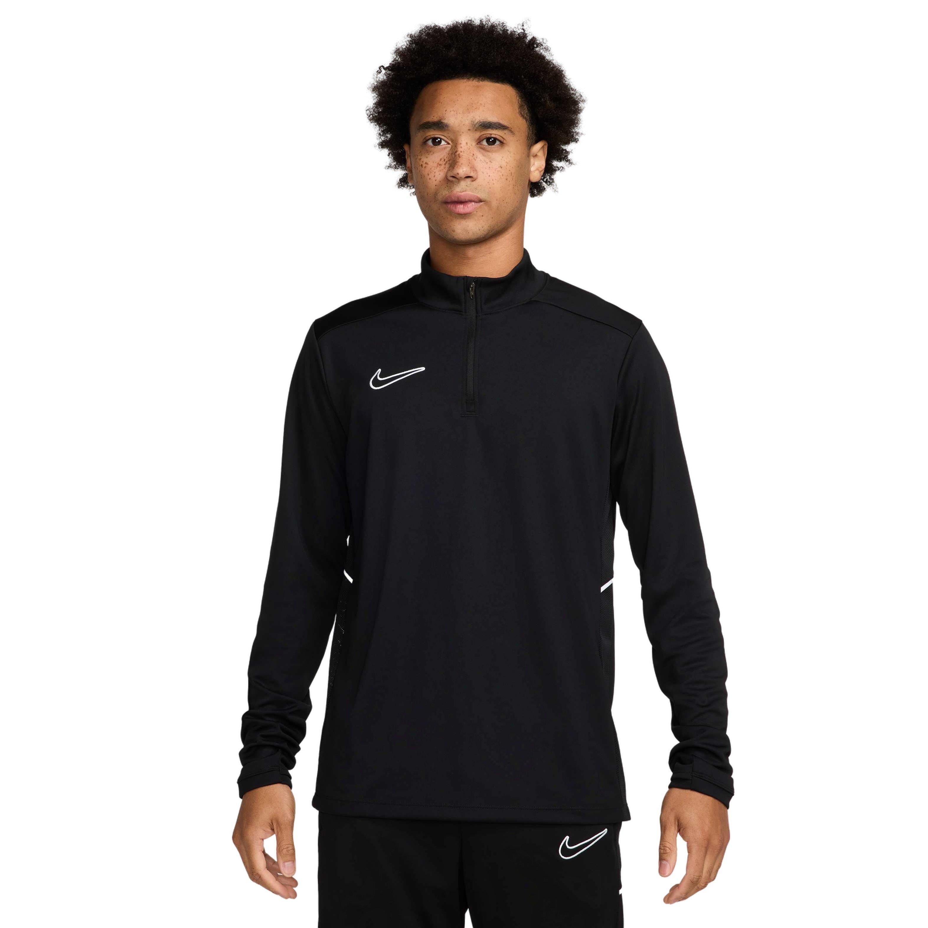 Nike Men's Academy25 Dri-FIT Soccer Drill Top - BLACK Thumbnail View 1