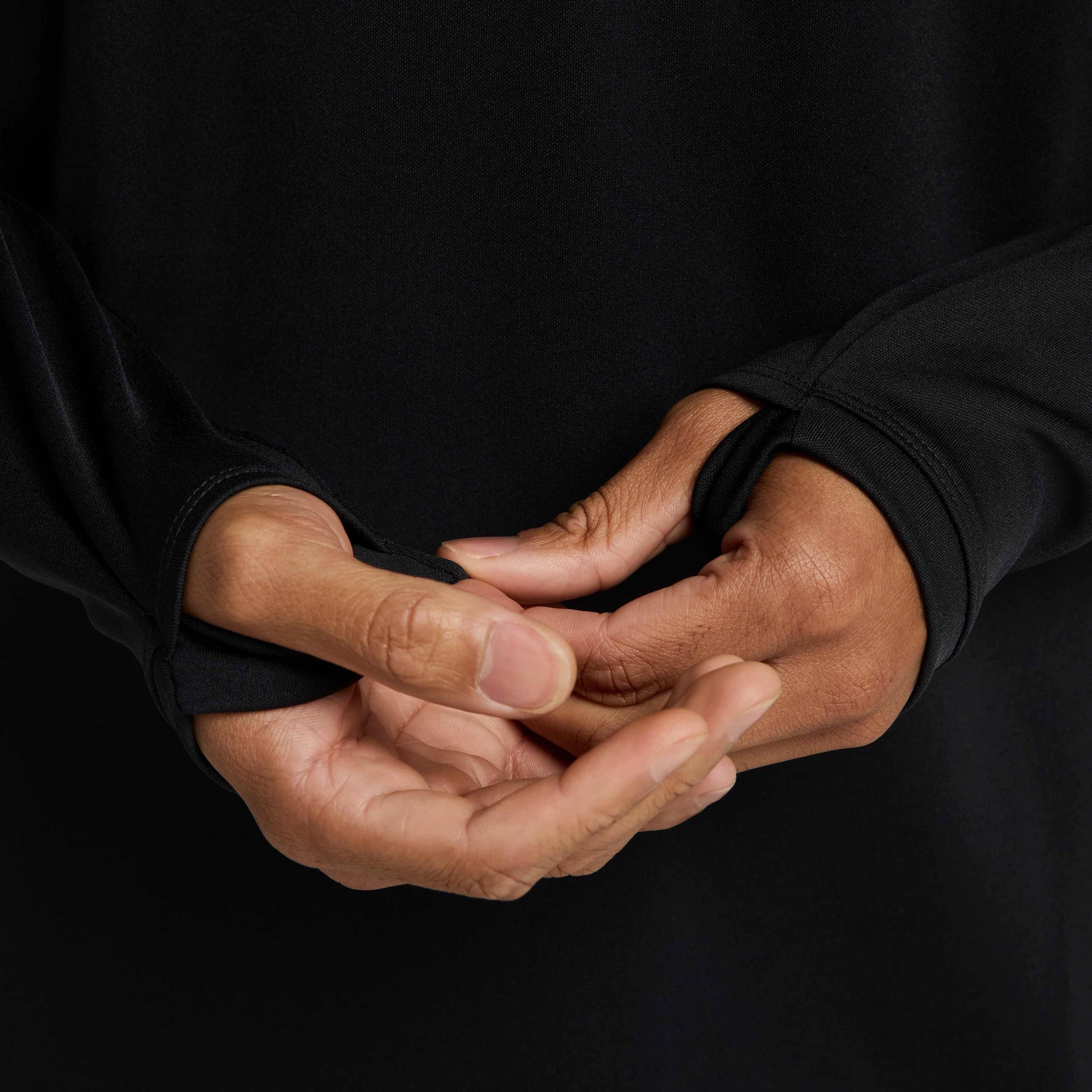 Nike Men's Academy25 Dri-FIT Soccer Drill Top - BLACK Thumbnail View 6