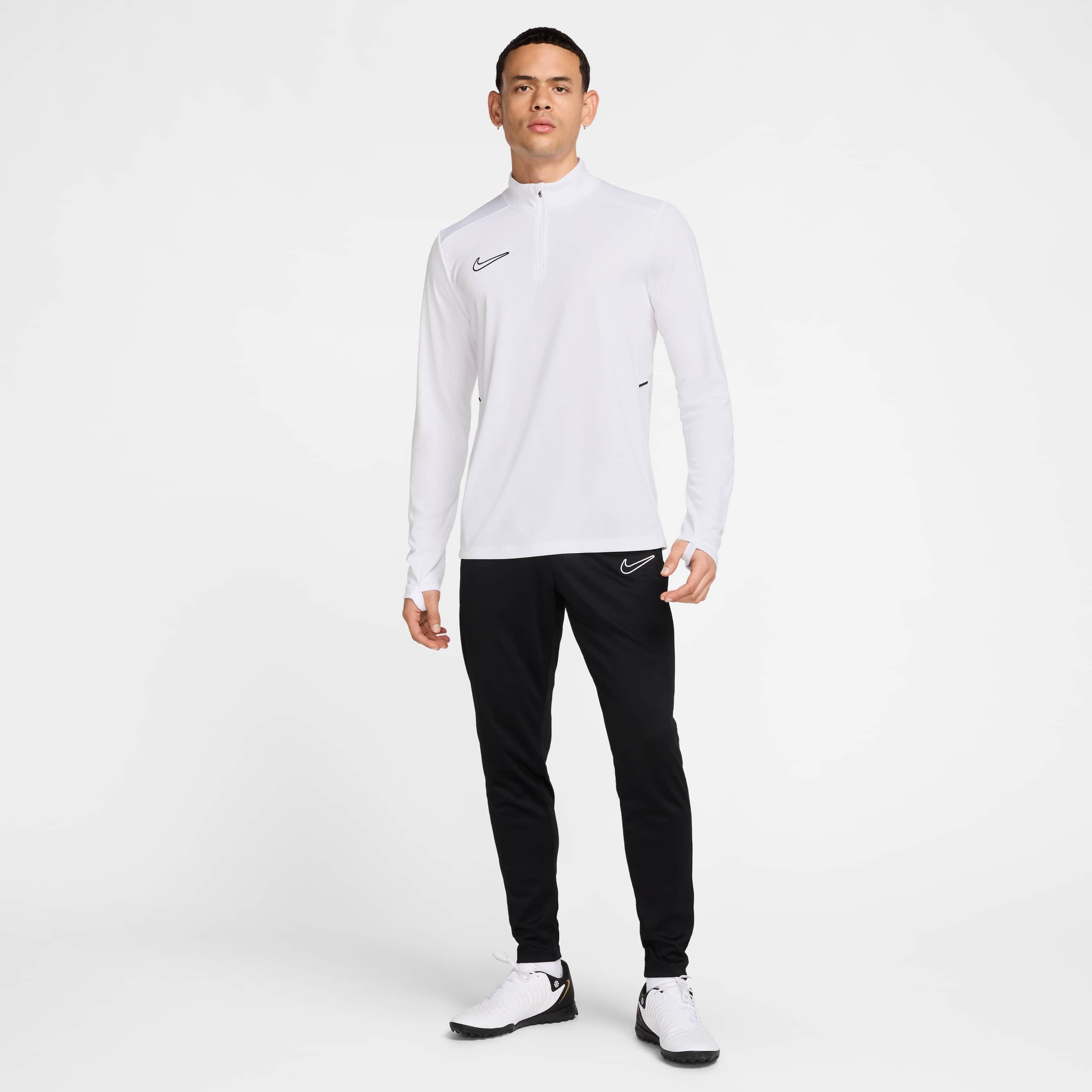 Nike Men's Academy25 Dri-FIT Soccer Drill Top - WHITE Thumbnail View 6