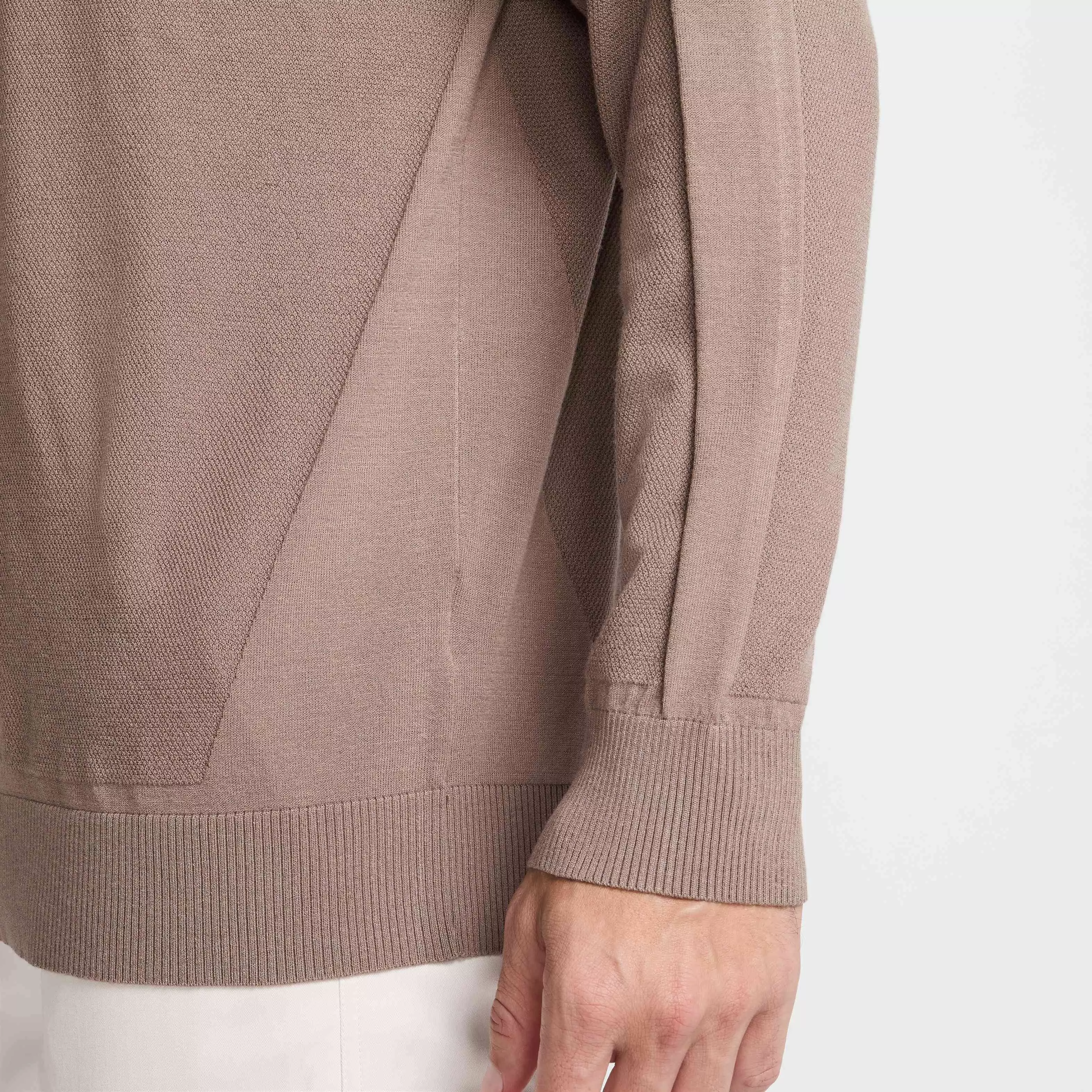 Nike Men's Tour Knit Golf Sweater - BROWN