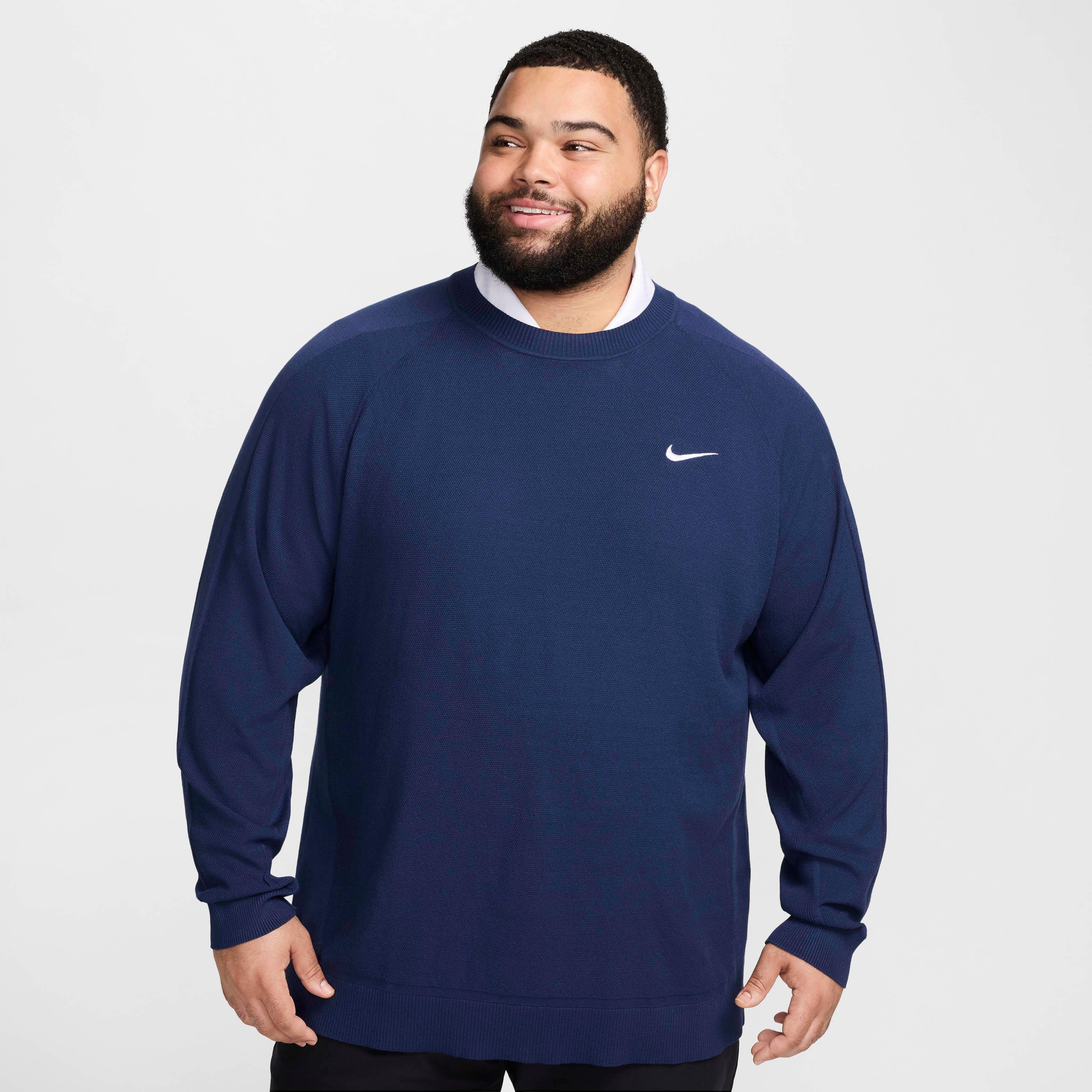 Nike Men's Tour Knit Golf Sweater - NAVY Thumbnail View 7