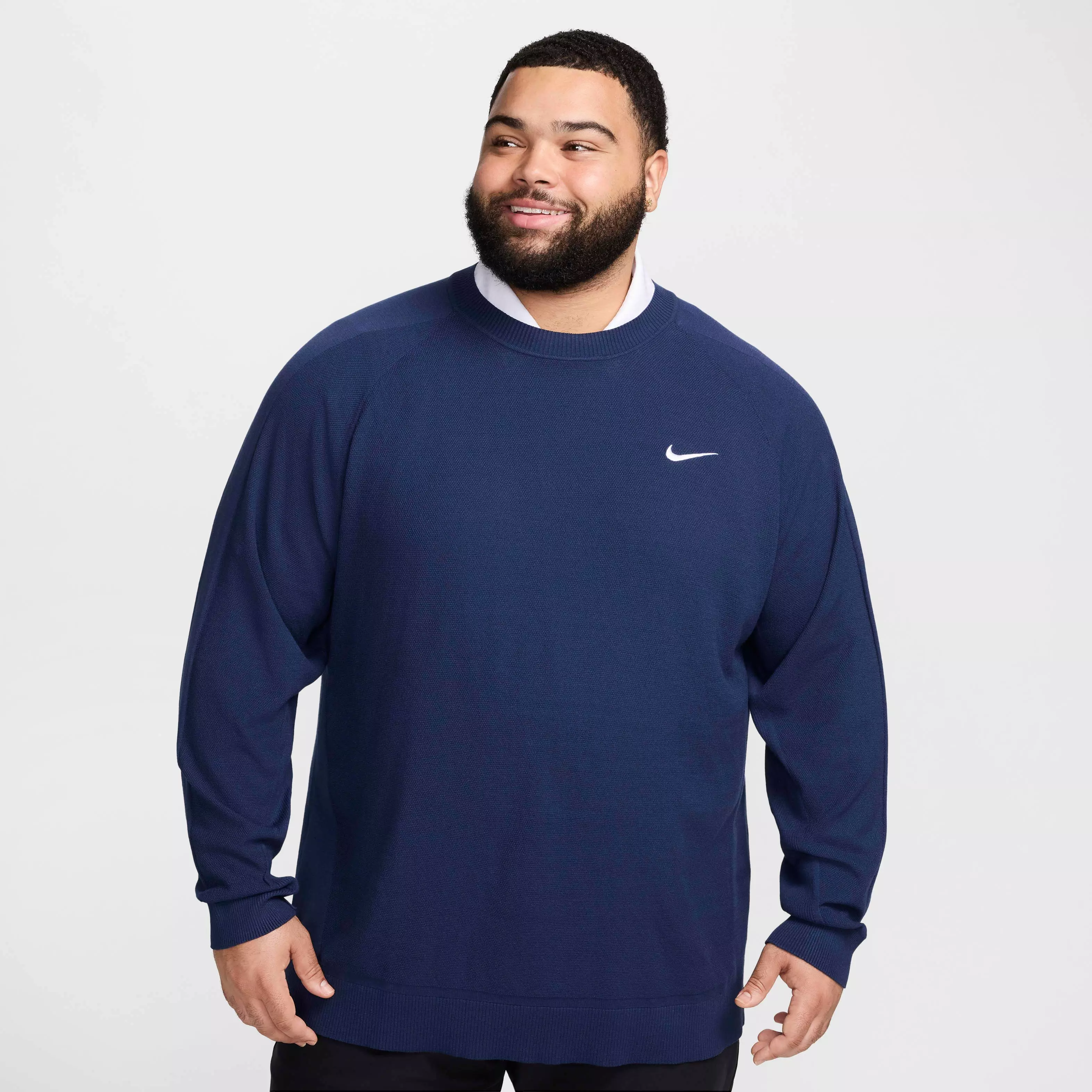 Nike Men's Tour Knit Golf Sweater - NAVY