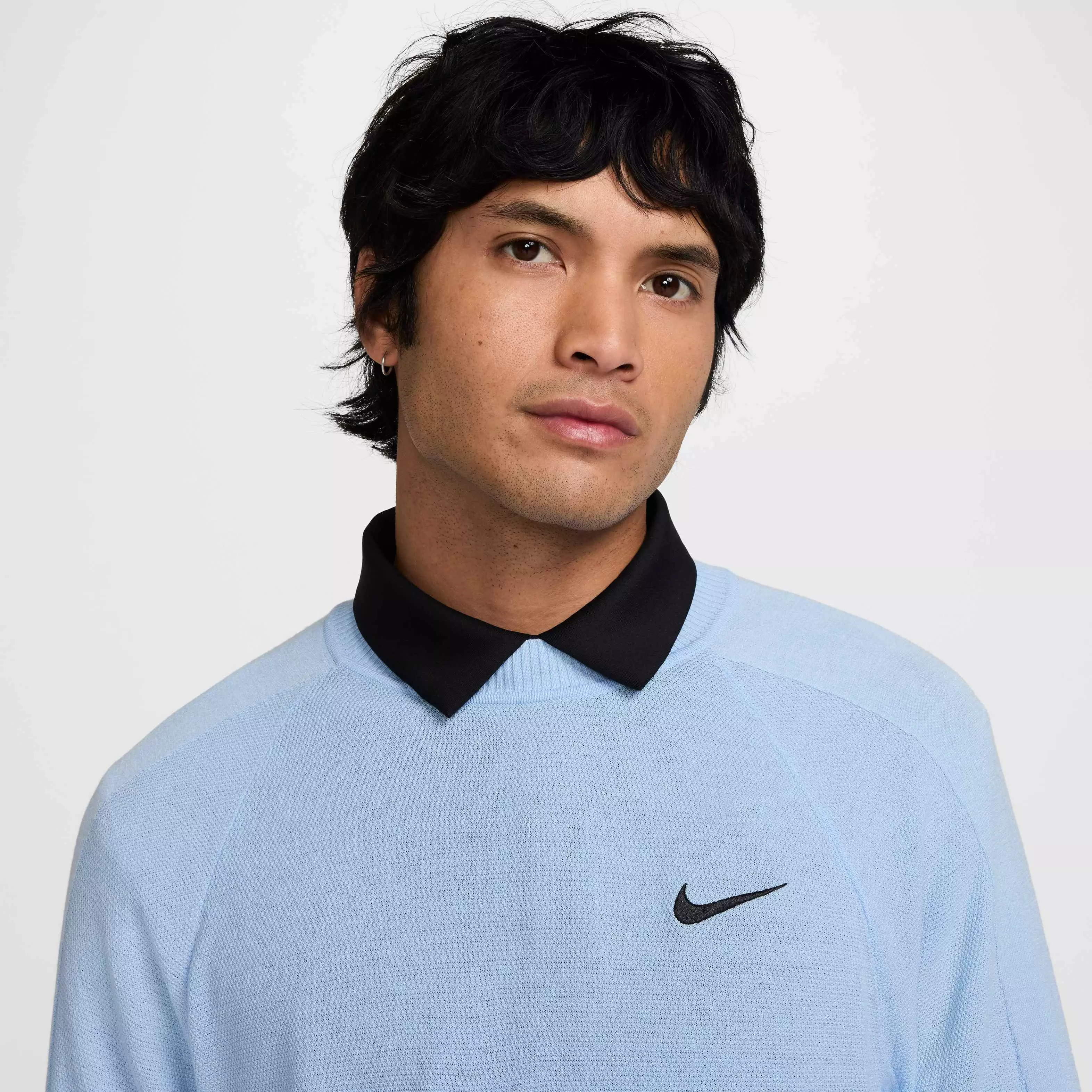 Nike Men's Tour Knit Golf Sweater - BLUE