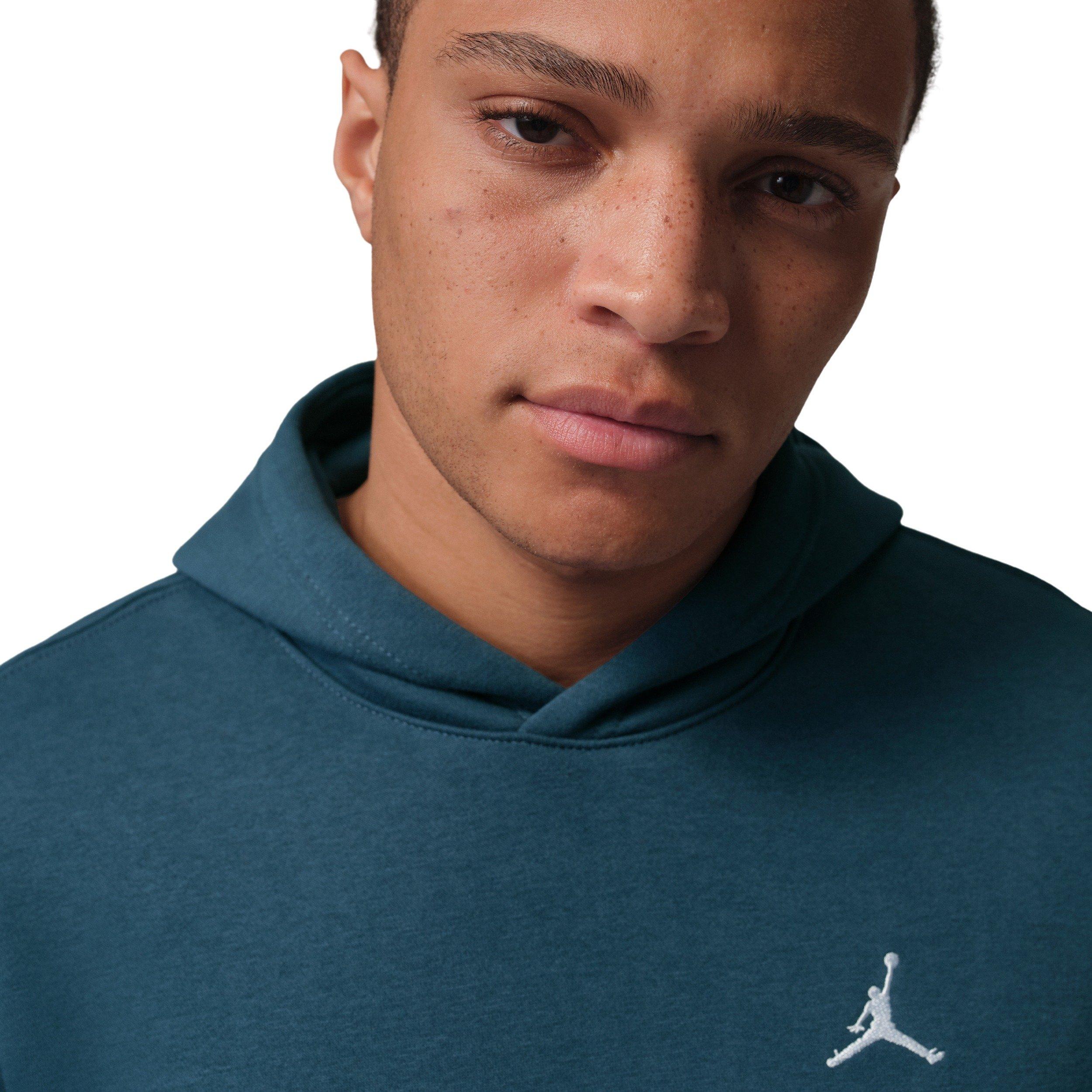 Jordan Men's Brooklyn Fleece Logo Pullover Hoodie - BLUE Thumbnail View 3