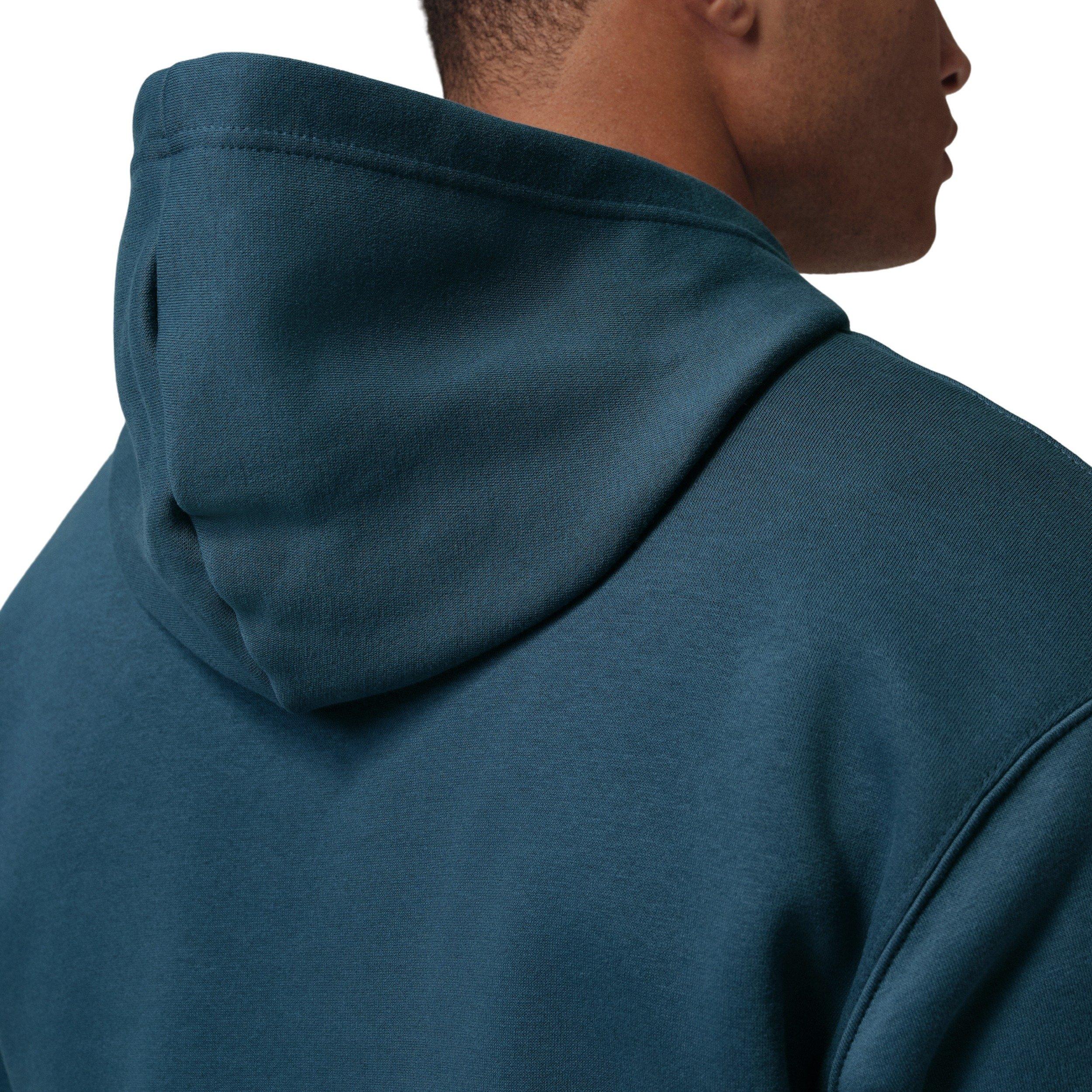 Jordan Men's Brooklyn Fleece Logo Pullover Hoodie - BLUE Thumbnail View 5