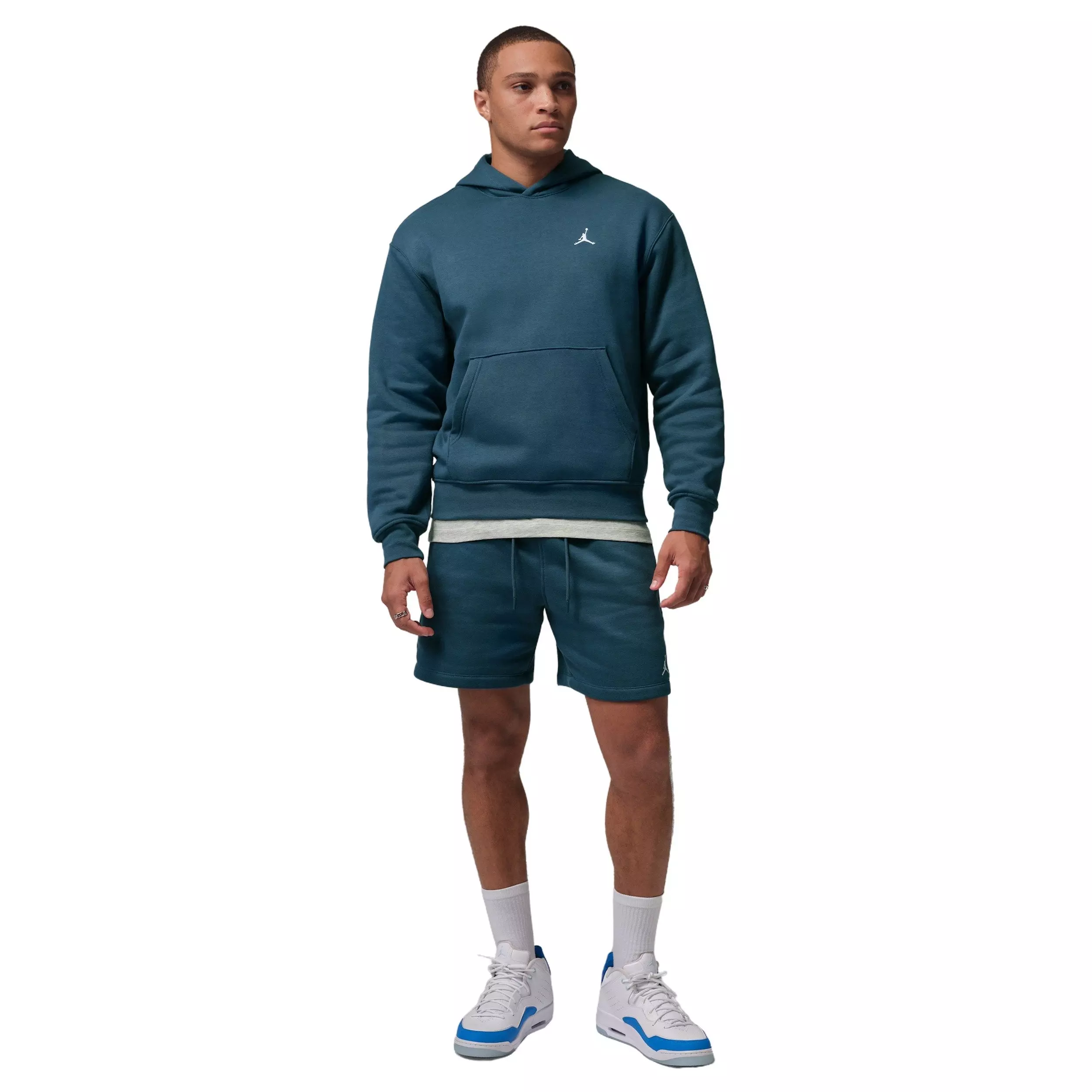 Jordan Men's Brooklyn Fleece Logo Pullover Hoodie - BLUE