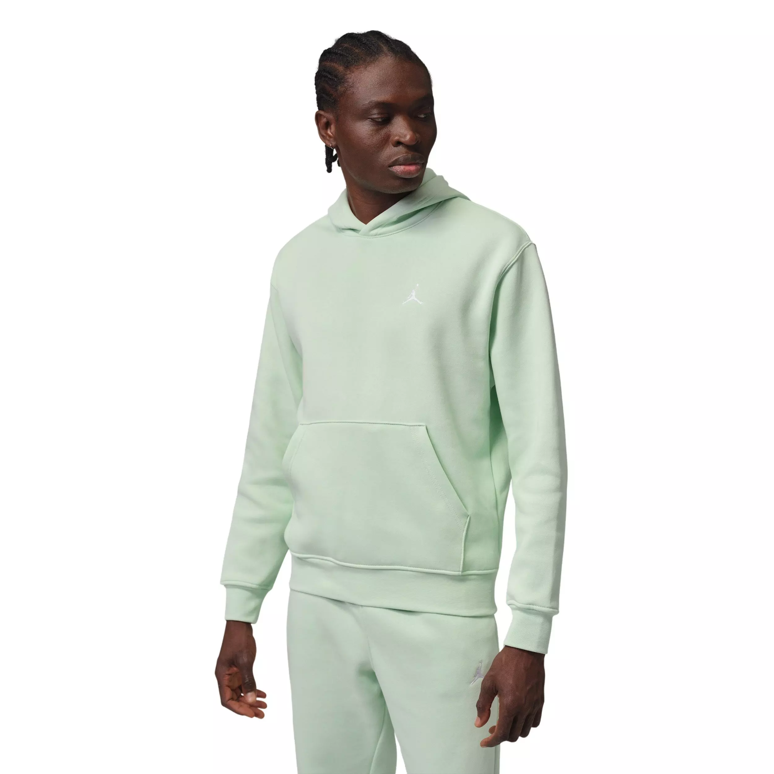 Jordan Men's Brooklyn Fleece Logo Pullover Hoodie - GREEN