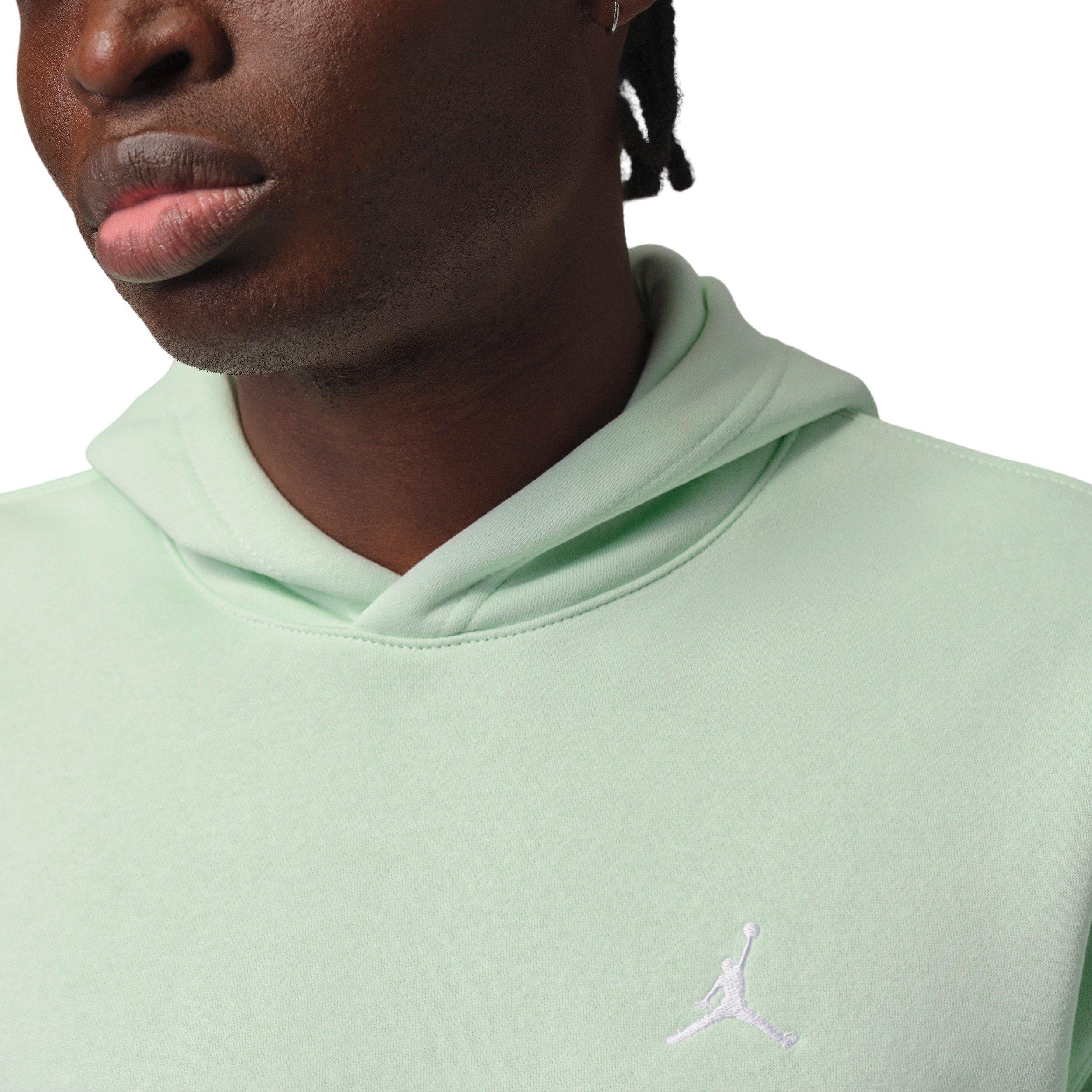 Jordan Men's Brooklyn Fleece Logo Pullover Hoodie - GREEN Thumbnail View 3
