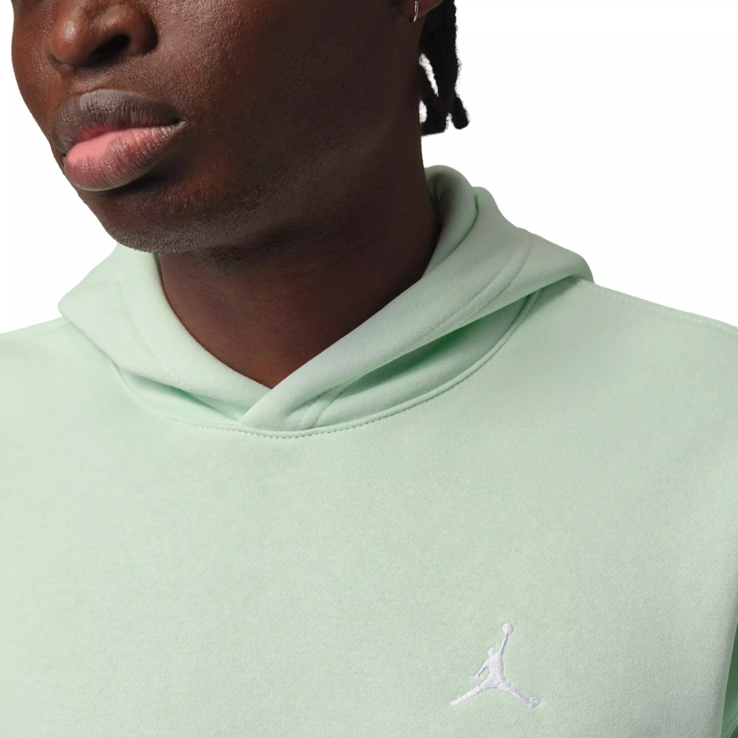 Jordan Men's Brooklyn Fleece Logo Pullover Hoodie - GREEN