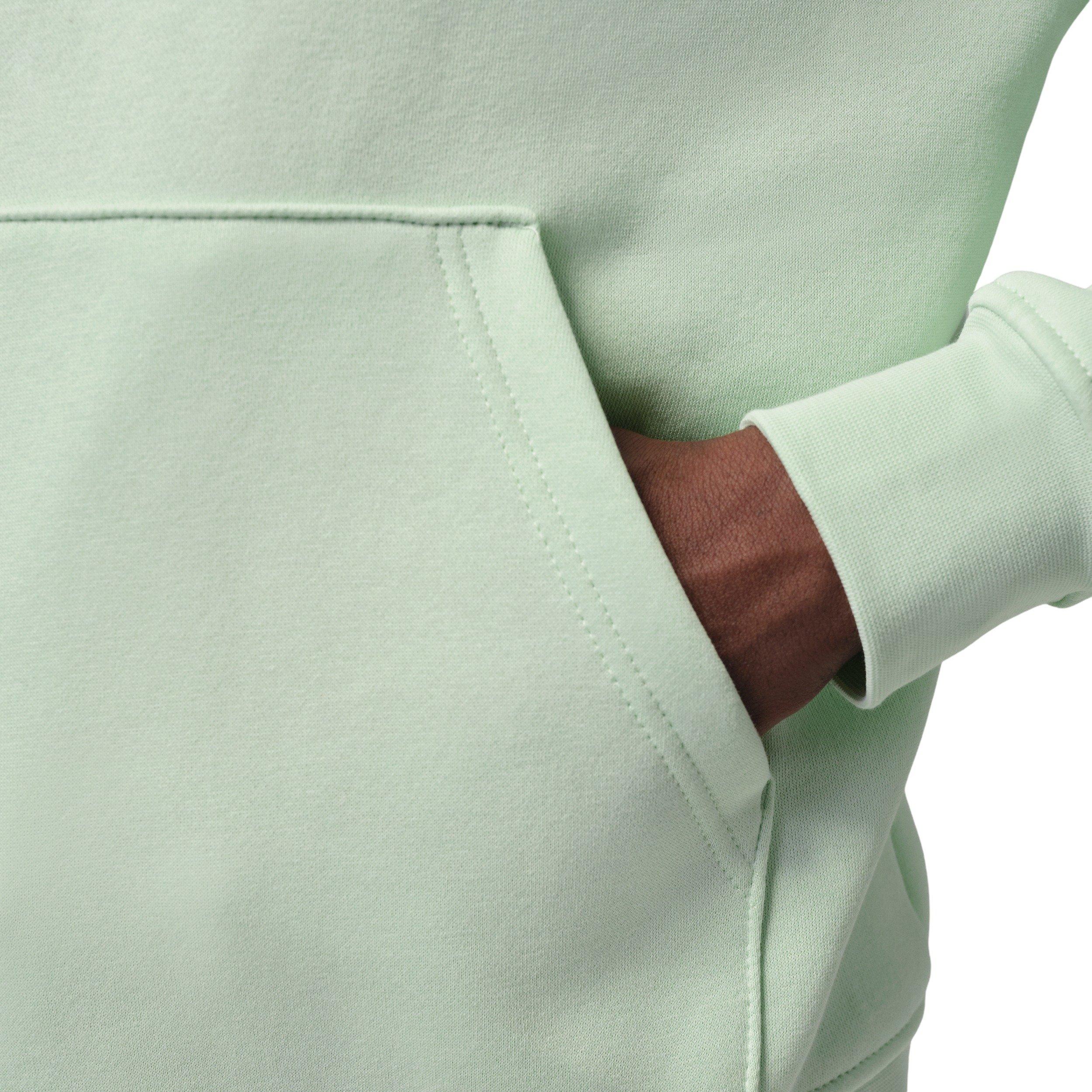 Jordan Men's Brooklyn Fleece Logo Pullover Hoodie - GREEN Thumbnail View 4