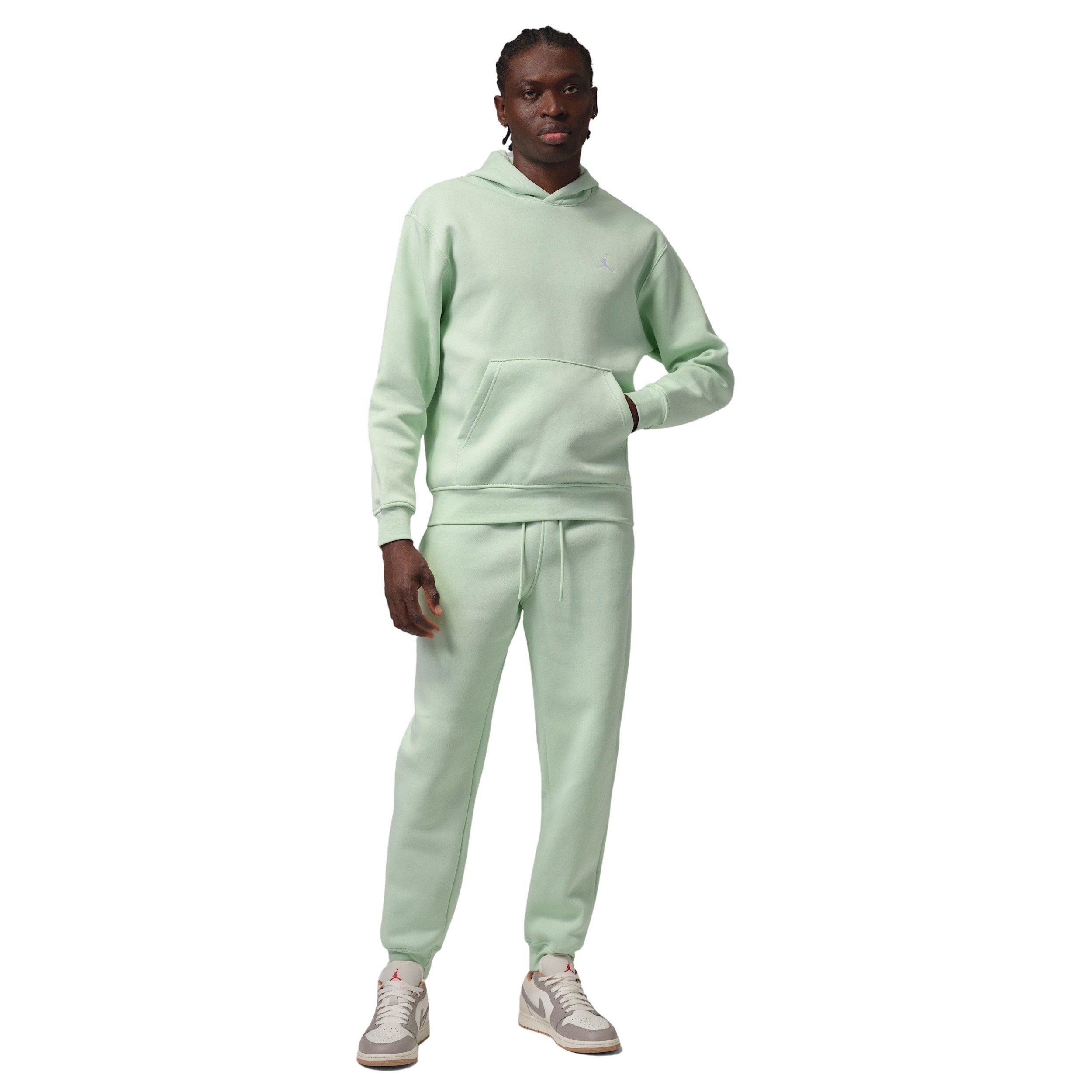 Jordan Men's Brooklyn Fleece Logo Pullover Hoodie - GREEN Thumbnail View 6