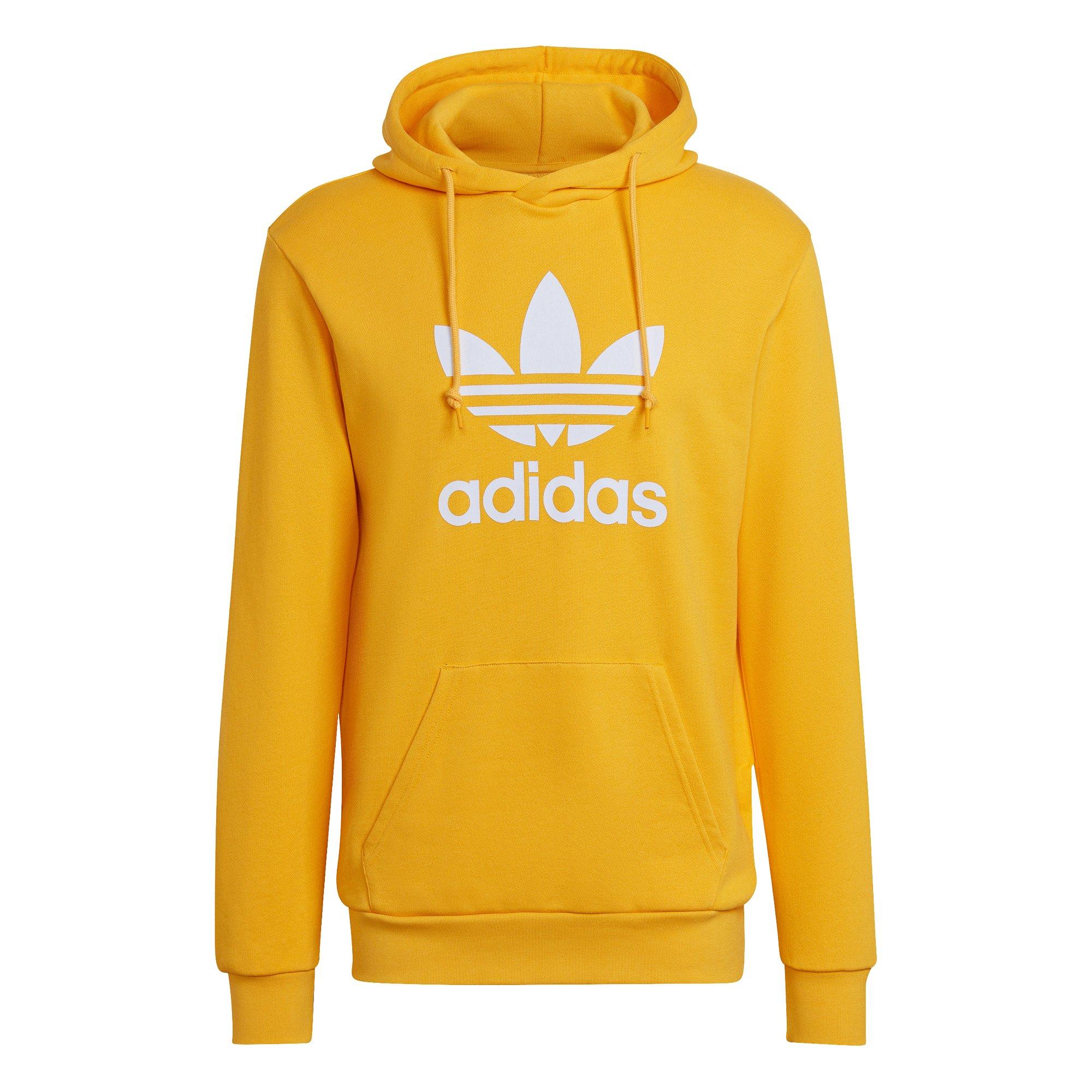 adidas Trefoil Big Logo Hoodie - Yellow, adidas Canada in 2023