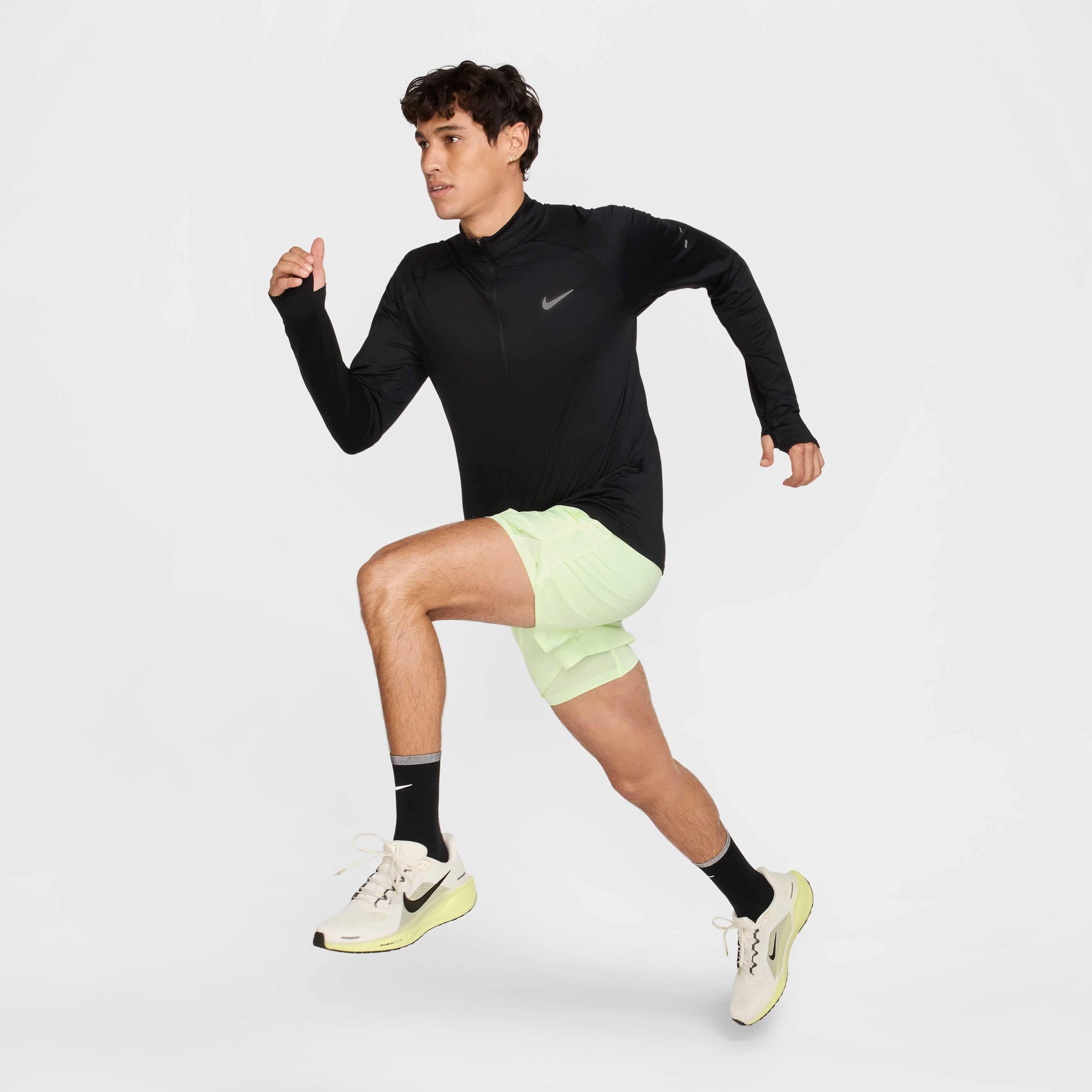 ★★Nike★★ Stride Dry Fit Quarter Zip Running Top M Black Men's Nike Stride Dri-FIT Quarter-Zip Running Top | Finish Line