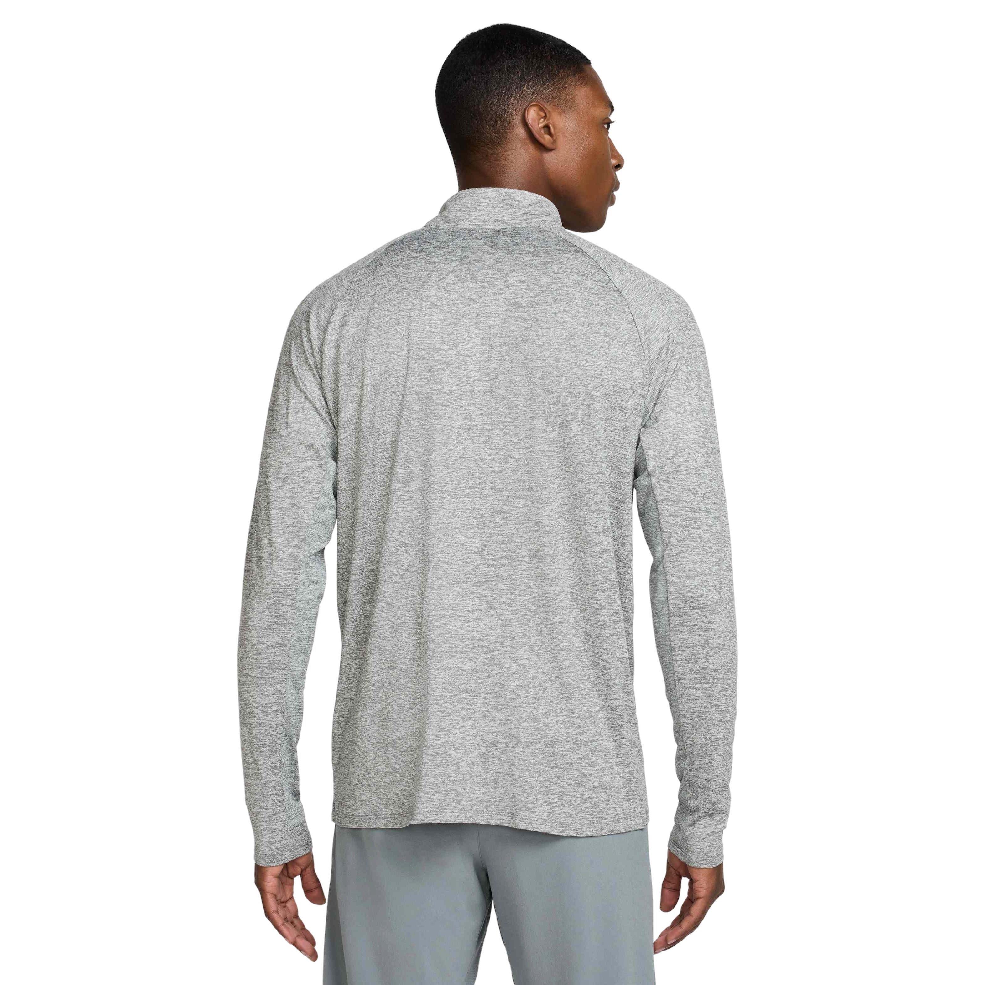 Nike Men's Stride Dri-FIT 1/4-Zip Midlayer Running Top - GREY Thumbnail View 2