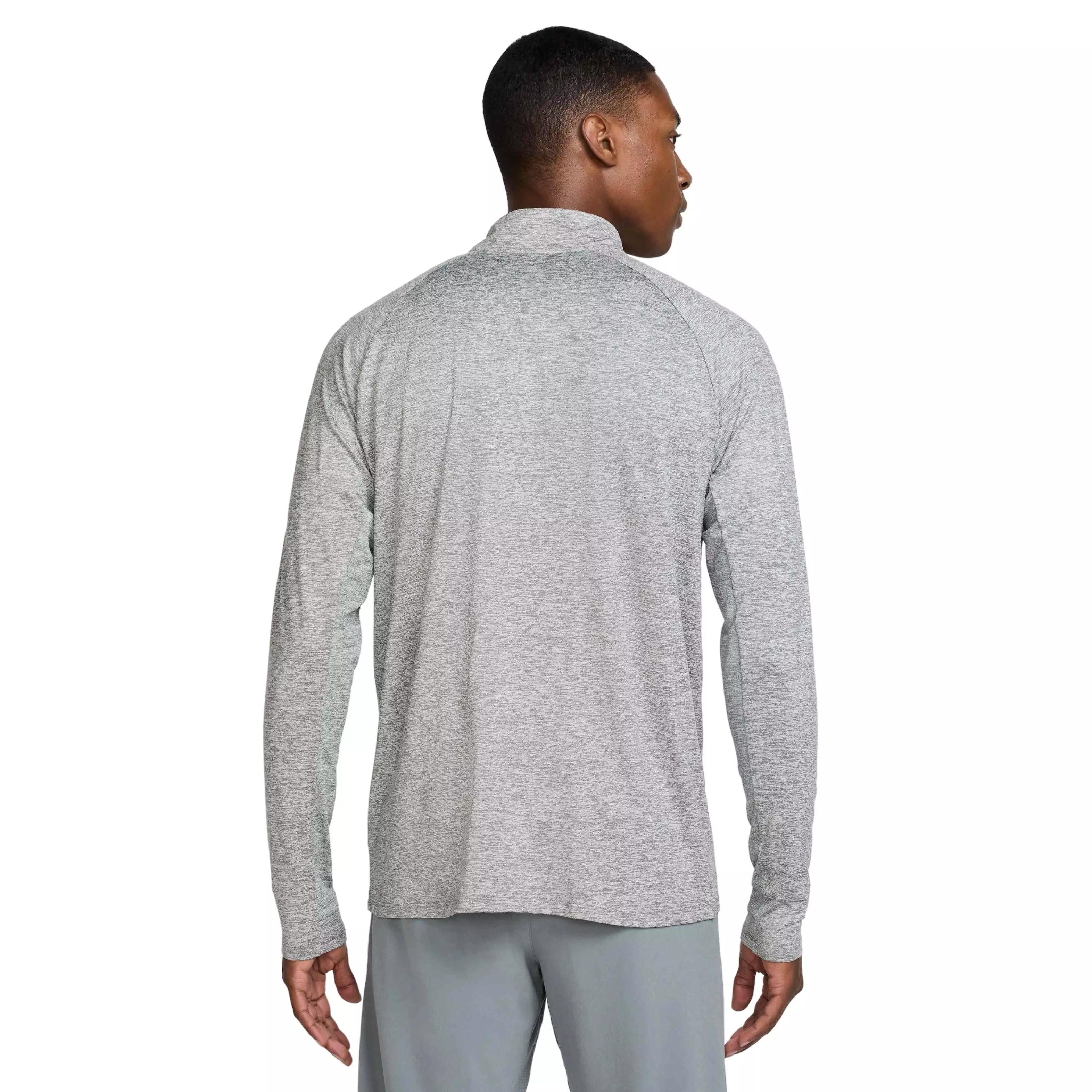 Nike Men's Stride Dri-FIT 1/4-Zip Midlayer Running Top - GREY