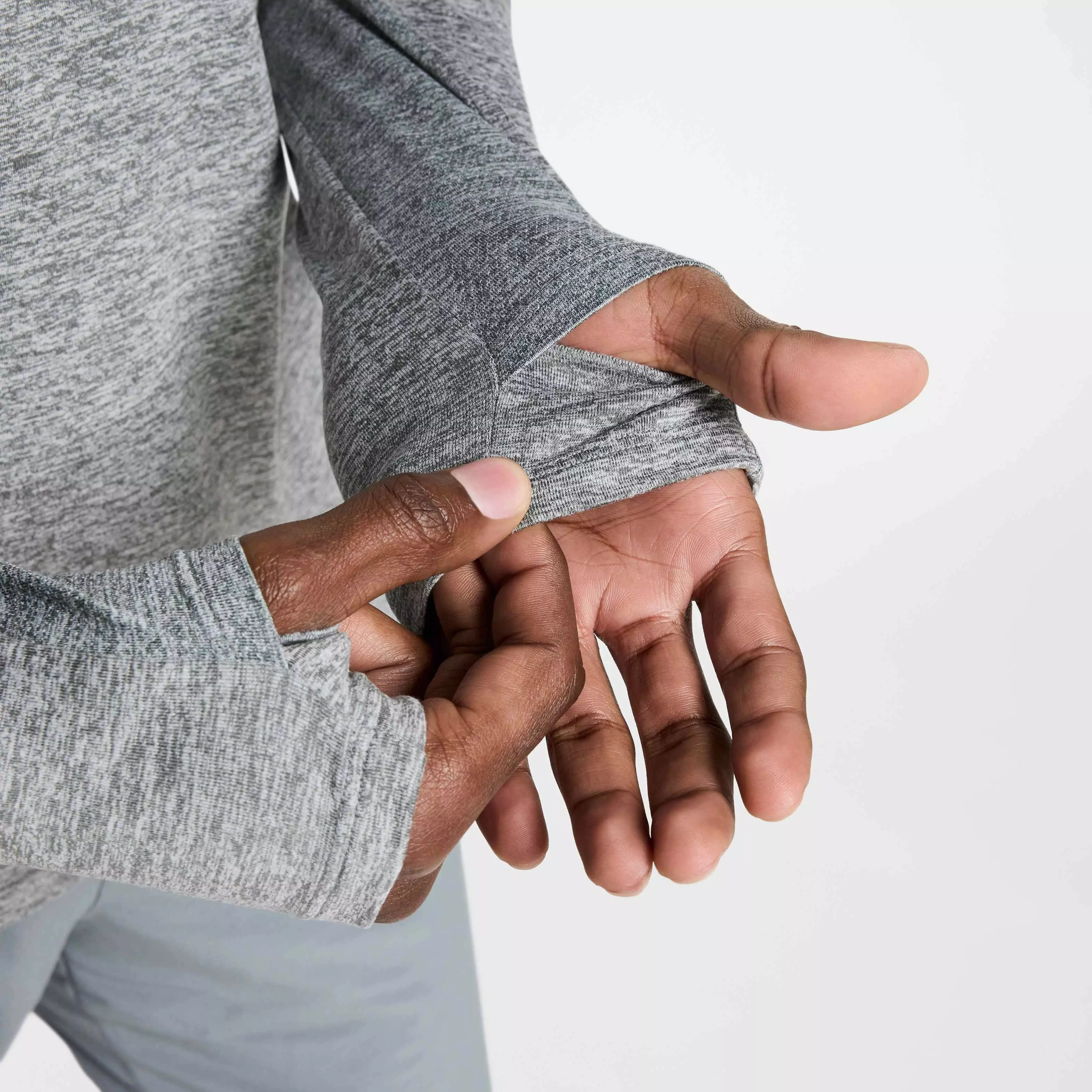 Nike Men's Stride Dri-FIT 1/4-Zip Midlayer Running Top - GREY