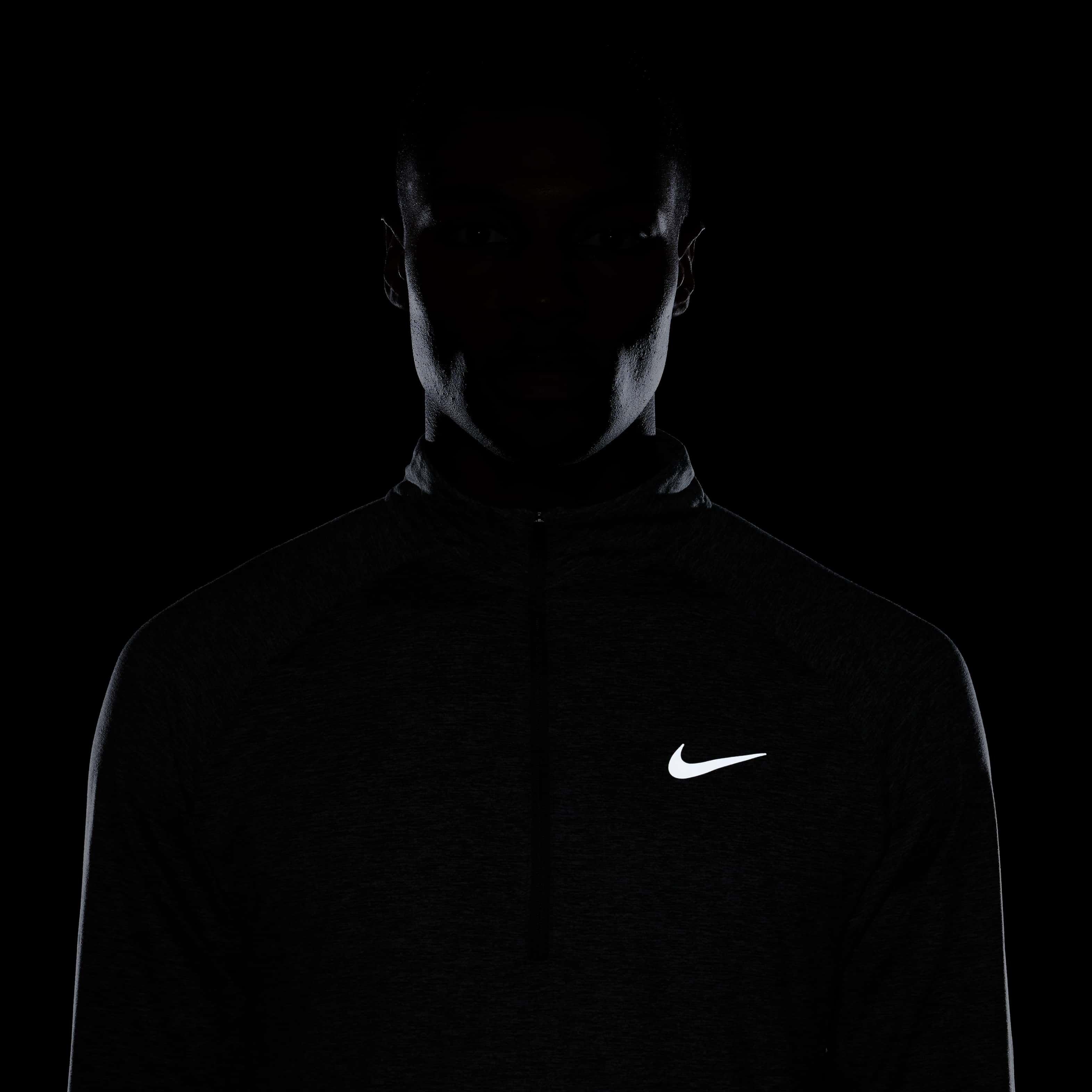 Nike Men's Stride Dri-FIT 1/4-Zip Midlayer Running Top - GREY Thumbnail View 8