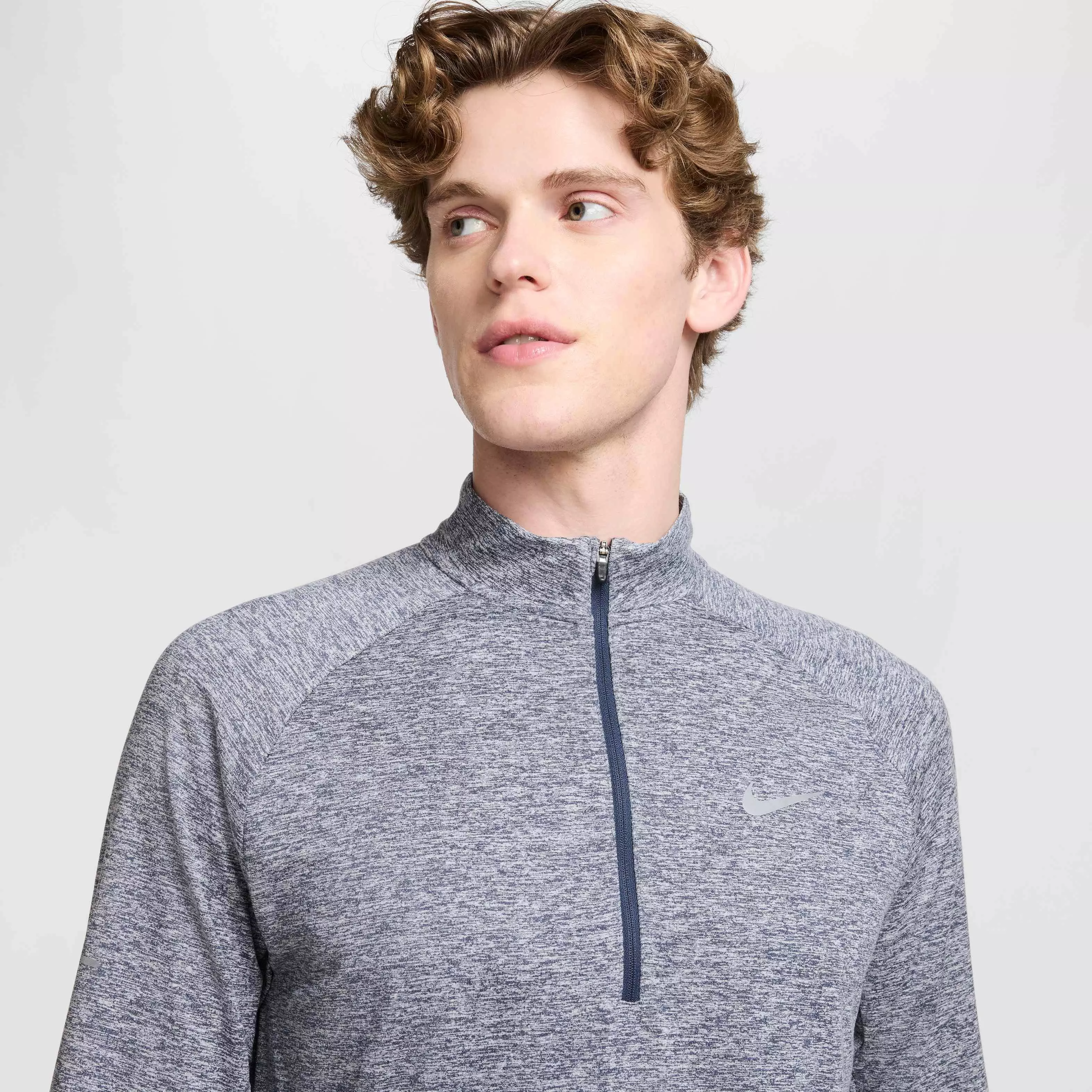 Nike Men's Stride Dri-FIT 1/4-Zip Midlayer Running Top - BLUE