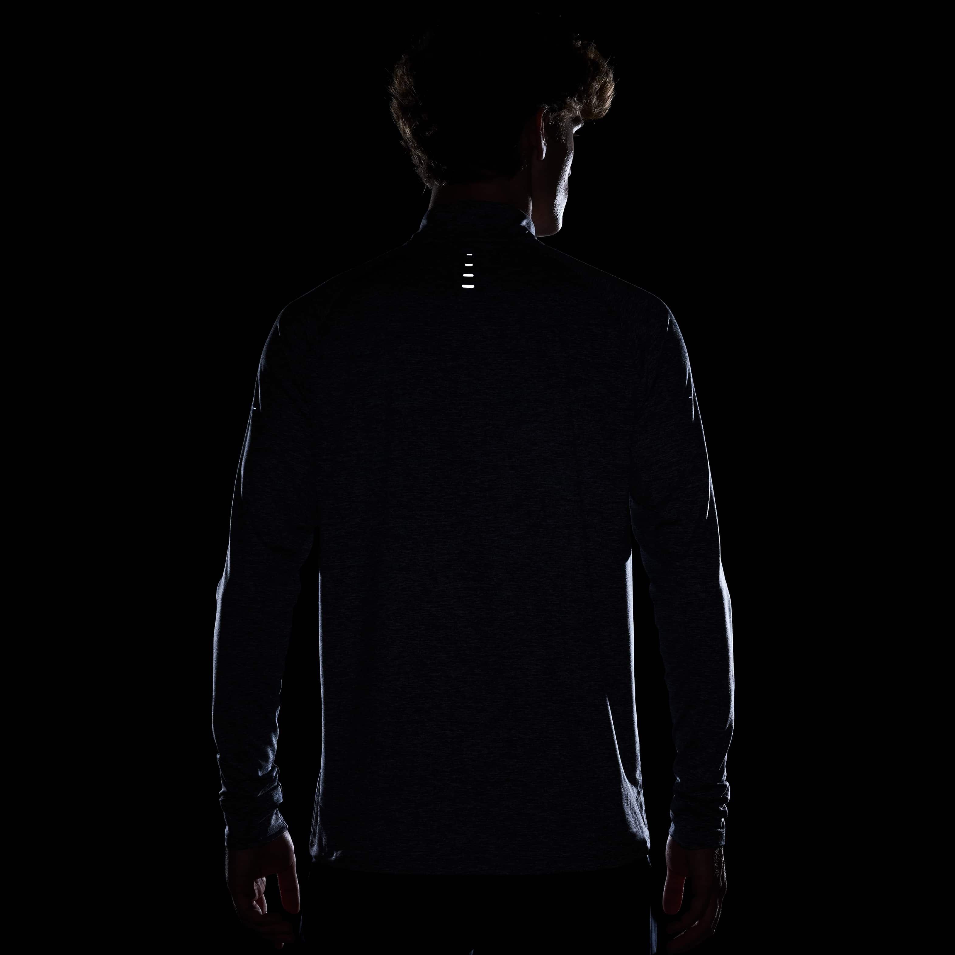 Nike Men's Stride Dri-FIT 1/4-Zip Midlayer Running Top - BLUE Thumbnail View 7