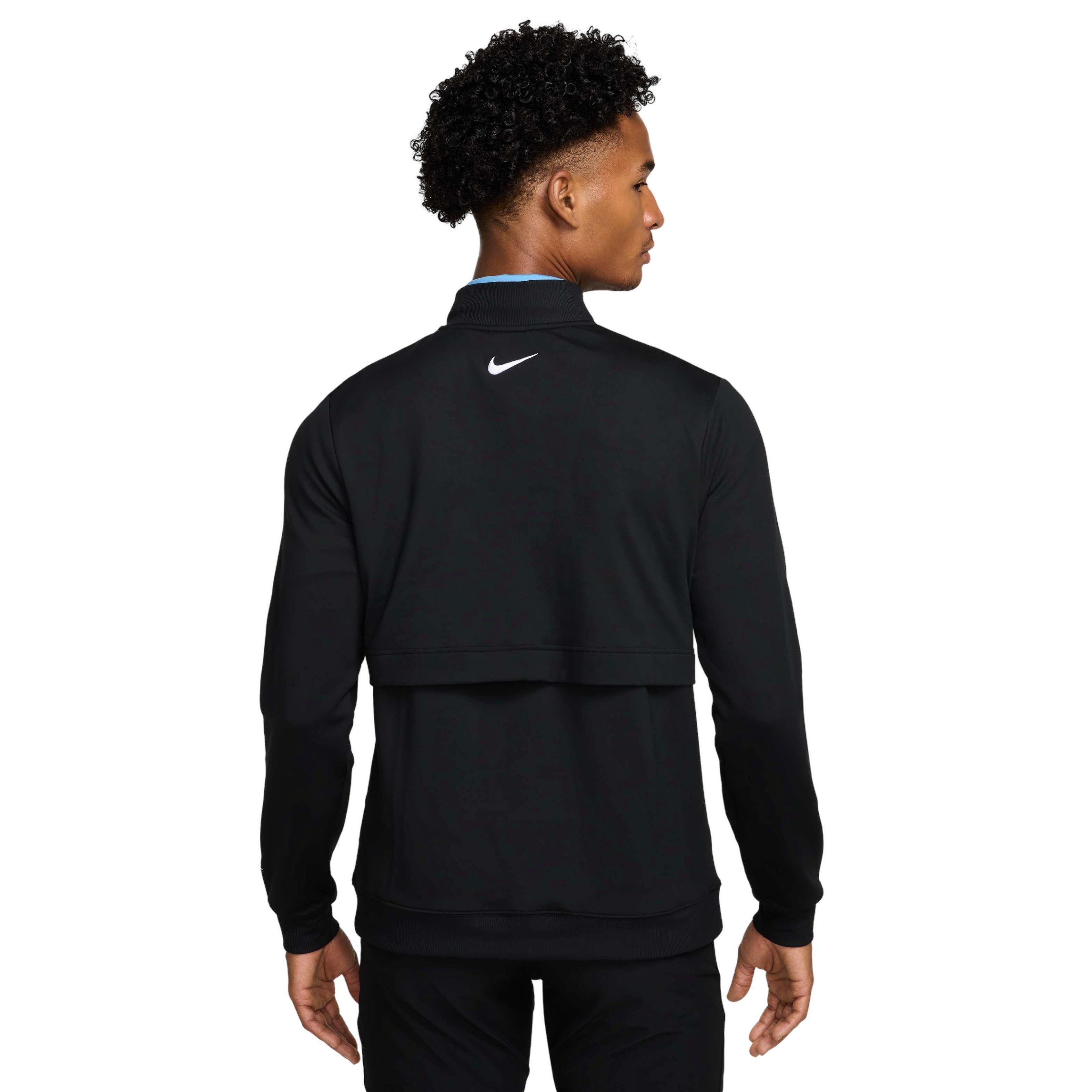 Nike Men's Tour 1/2-Zip Golf Top - BLACK Thumbnail View 2
