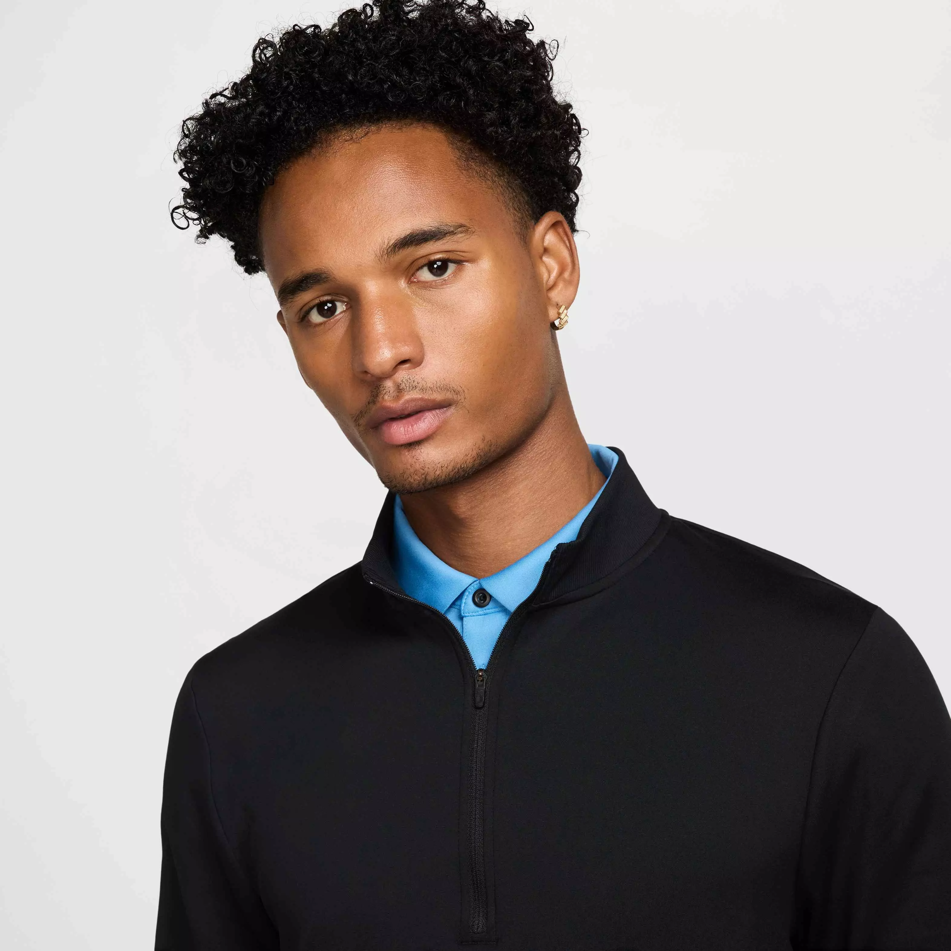 Nike Men's Tour 1/2-Zip Golf Top - BLACK