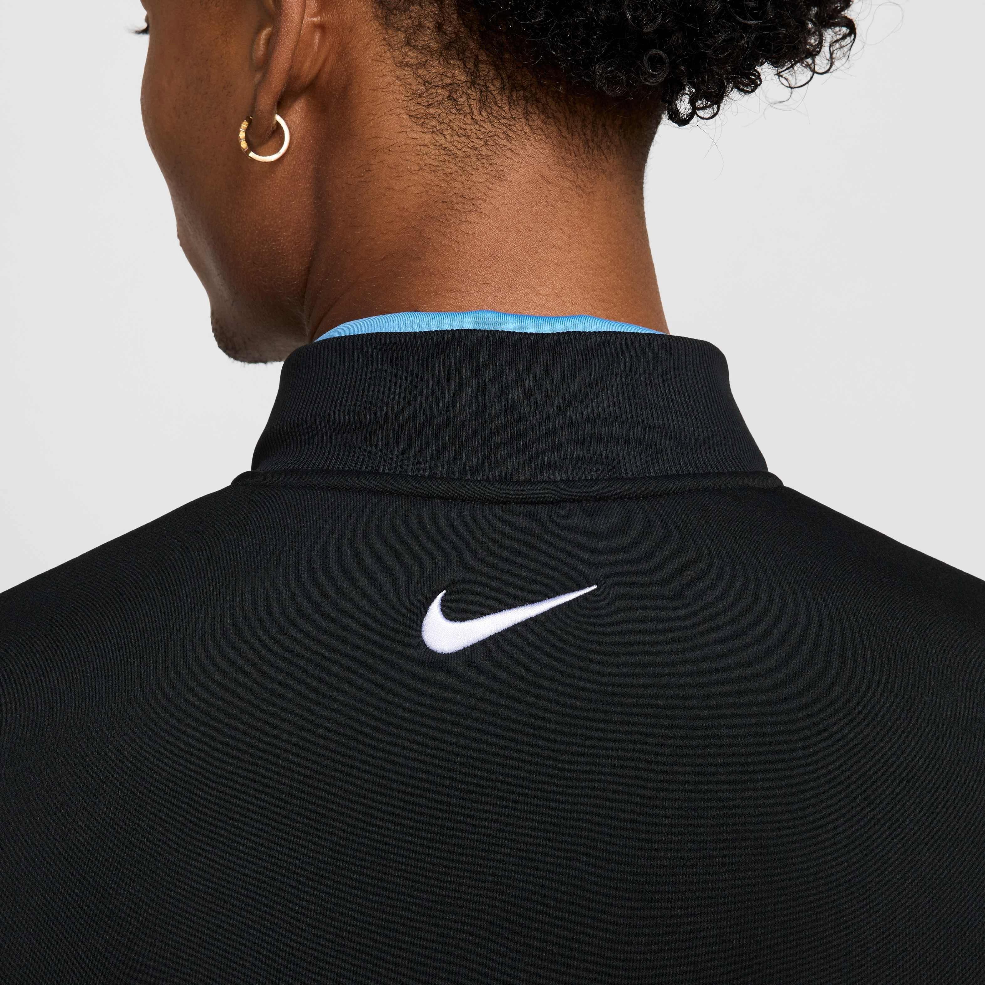 Nike Men's Tour 1/2-Zip Golf Top - BLACK Thumbnail View 4