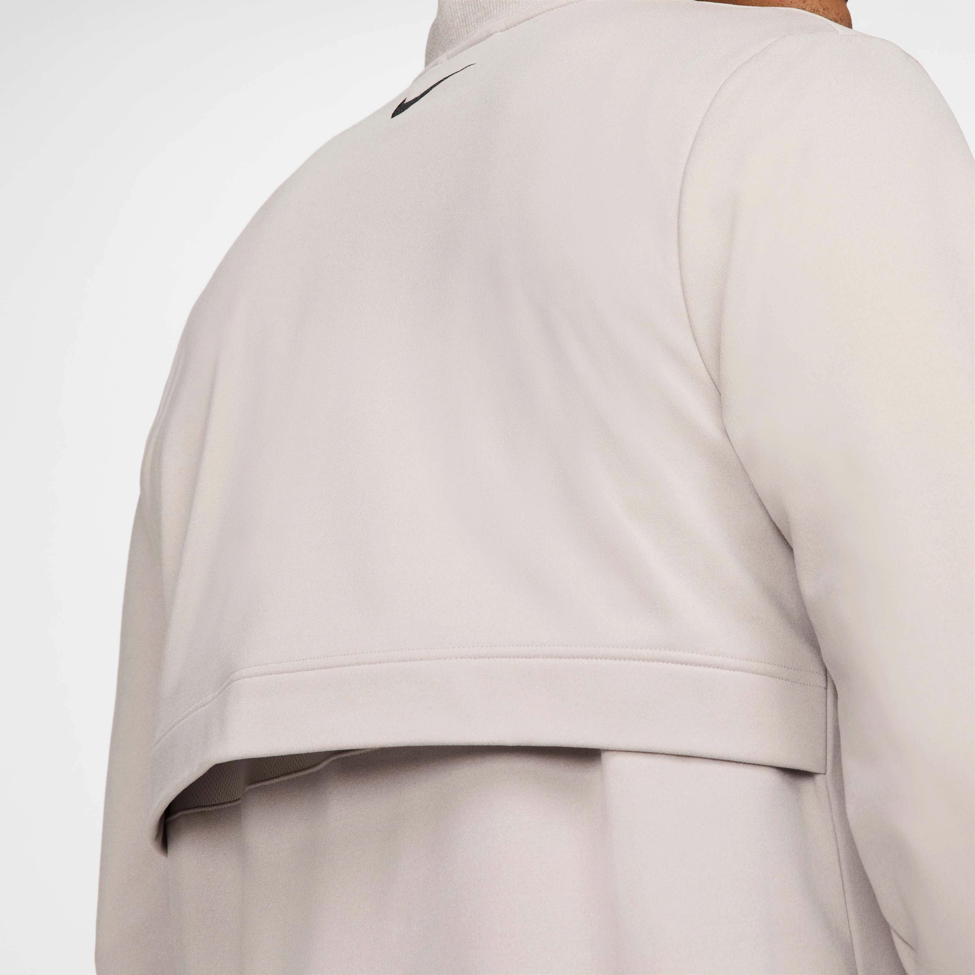 Nike Men's Tour 1/2-Zip Golf Top - GREY Thumbnail View 5