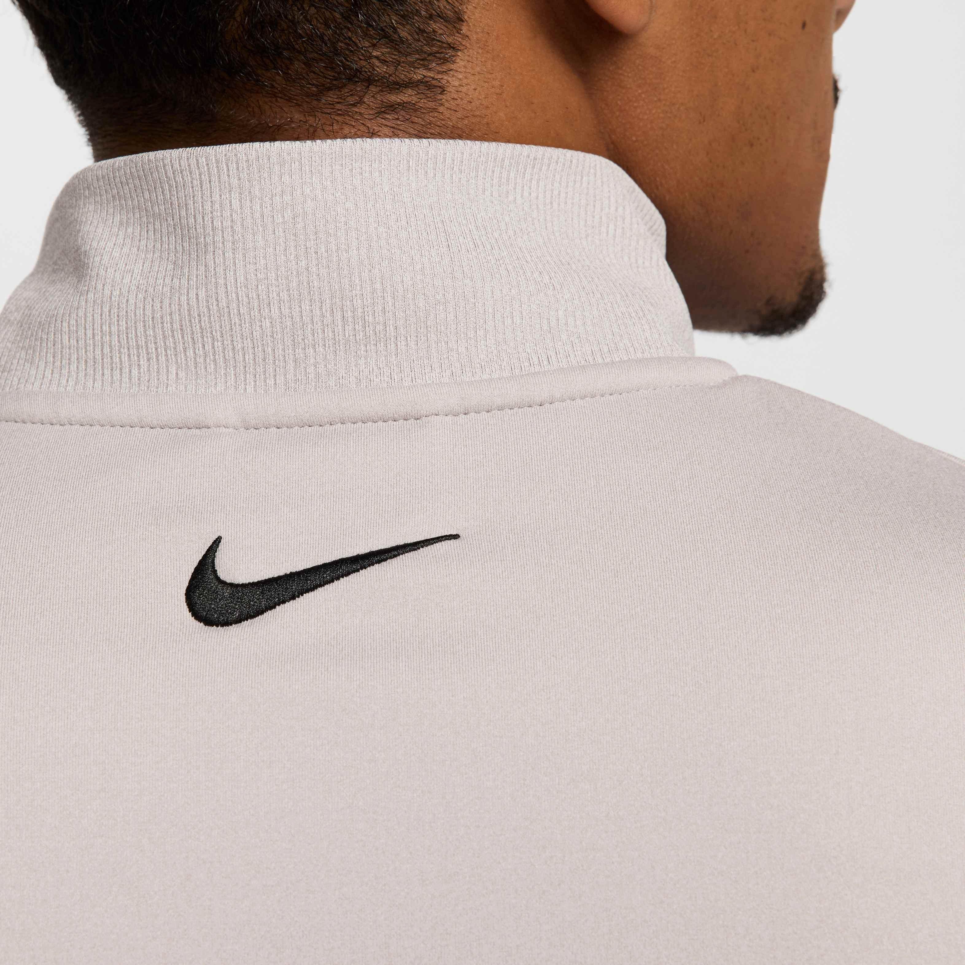 Nike Men's Tour 1/2-Zip Golf Top - GREY Thumbnail View 6