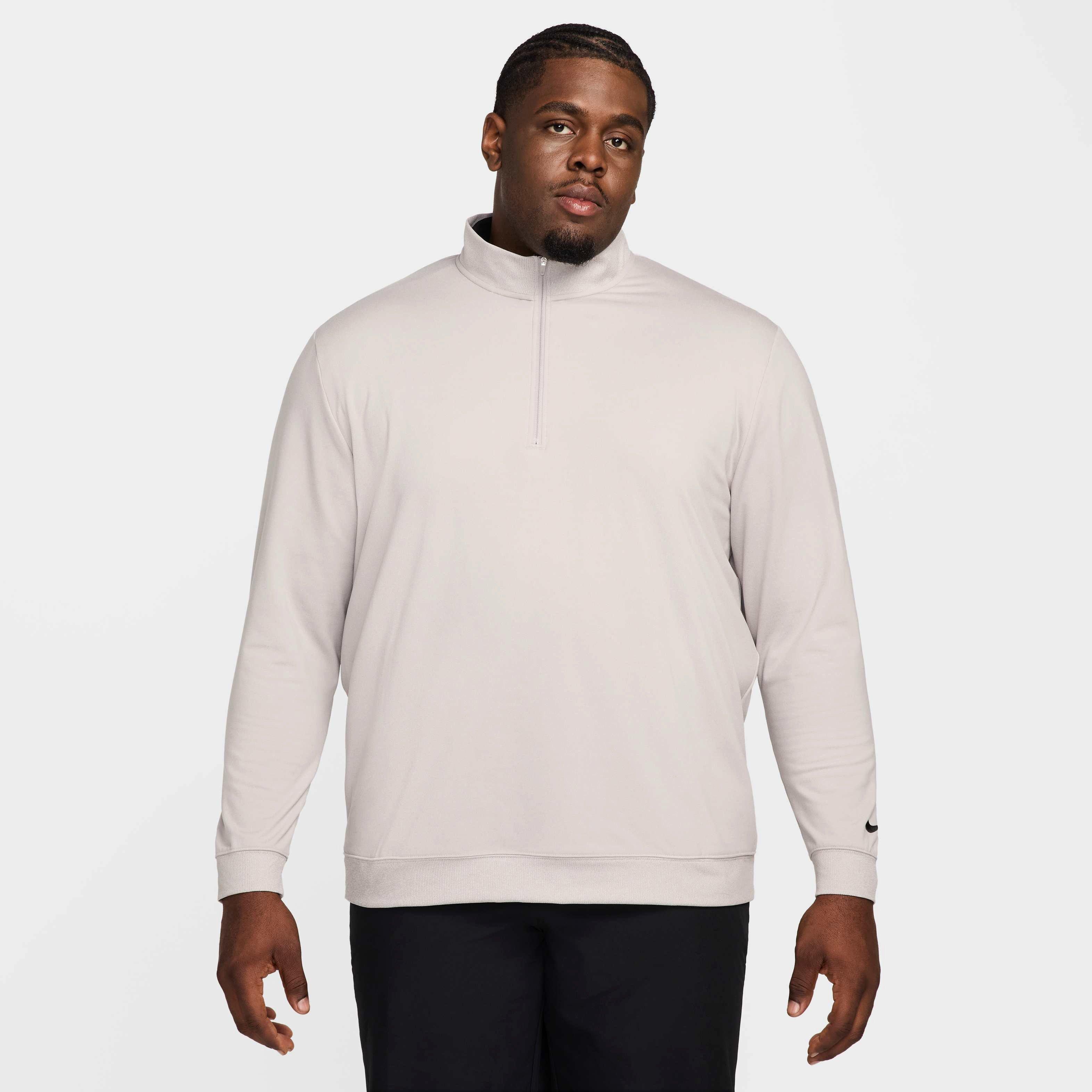 Nike Men's Tour 1/2-Zip Golf Top - GREY Thumbnail View 8