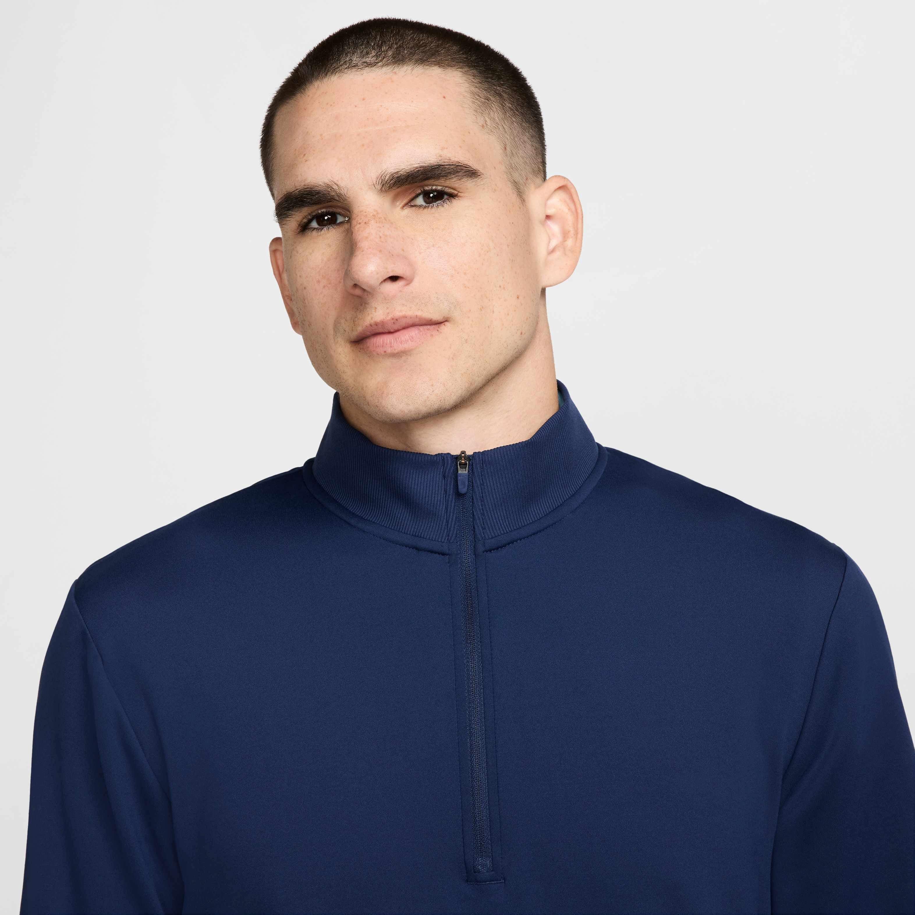 Nike Men's Tour 1/2-Zip Golf Top - NAVY Thumbnail View 3
