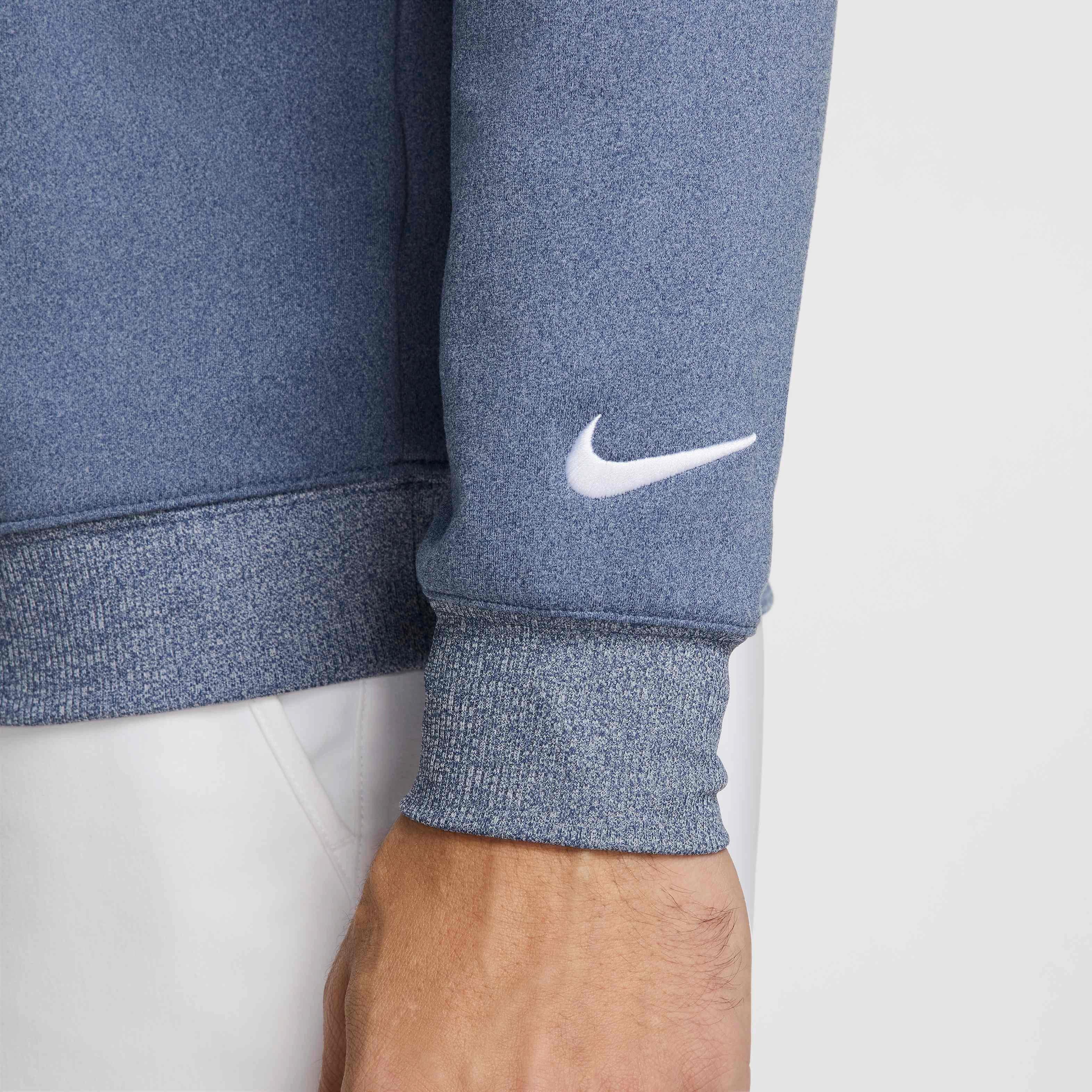 Nike Men's Tour 1/2-Zip Golf Top - BLUE Thumbnail View 5