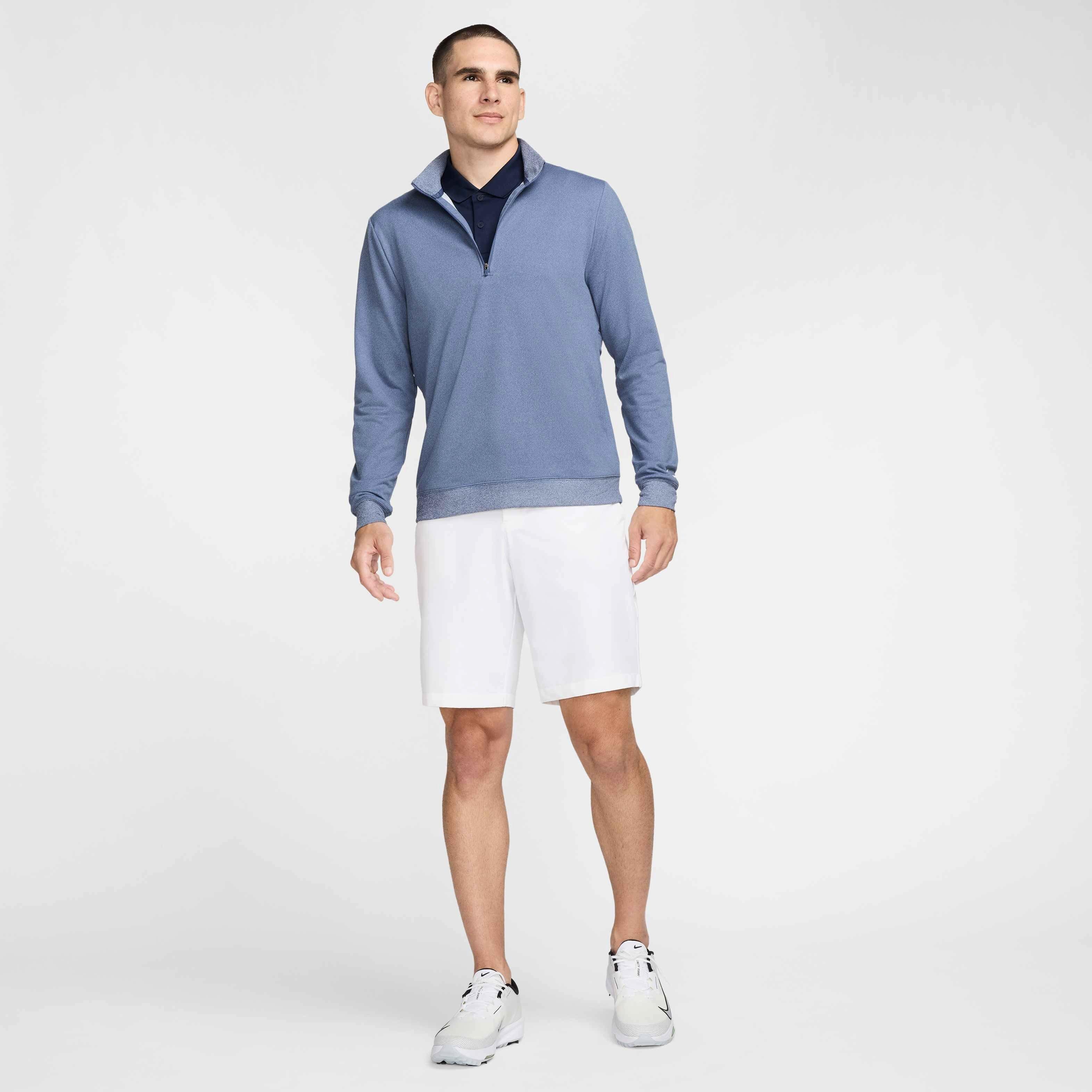 Nike Men's Tour 1/2-Zip Golf Top - BLUE Thumbnail View 6
